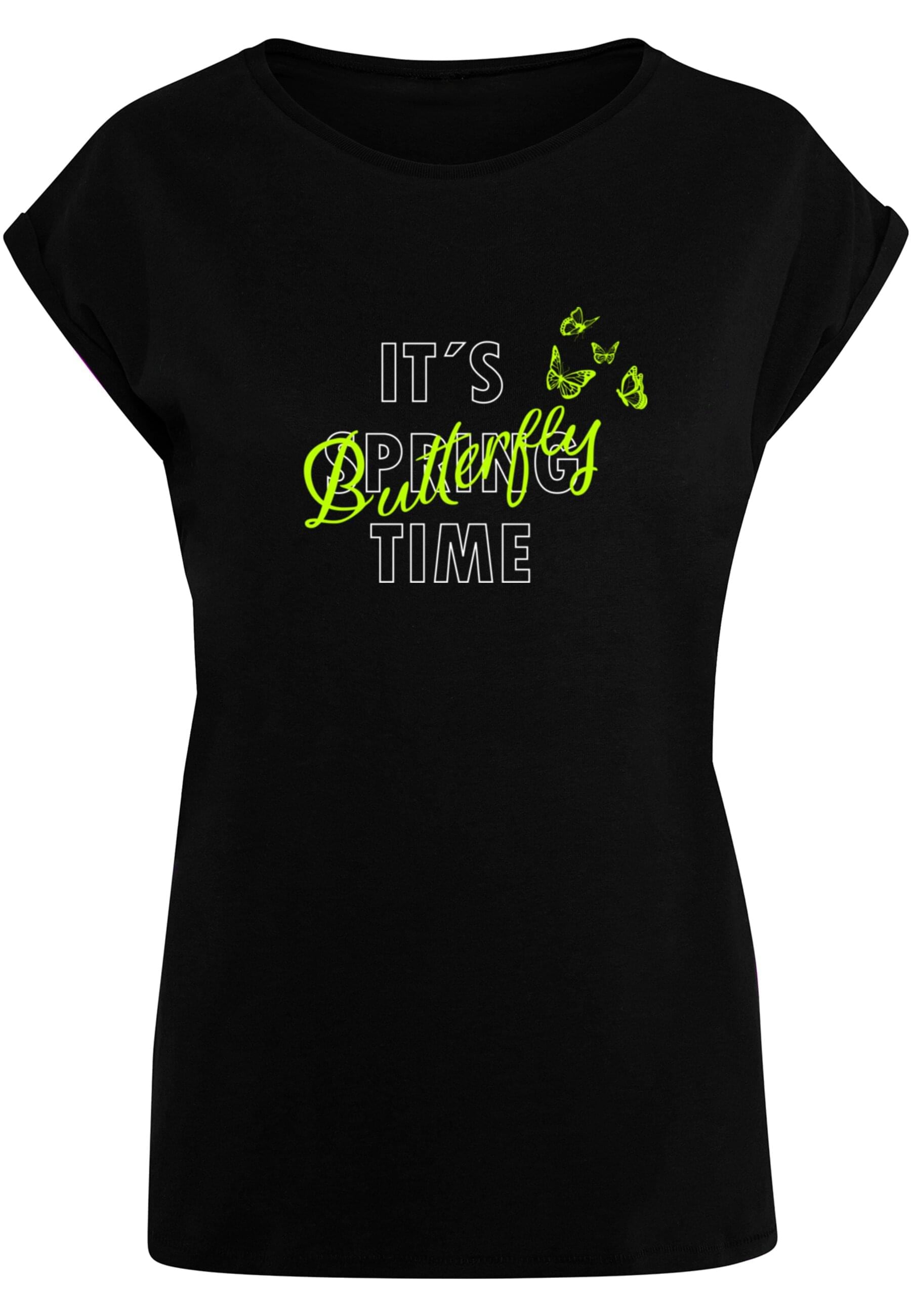 Merchcode T-Shirt "Merchcode Damen Ladies It´s Spring Time Extended Shoulde günstig online kaufen