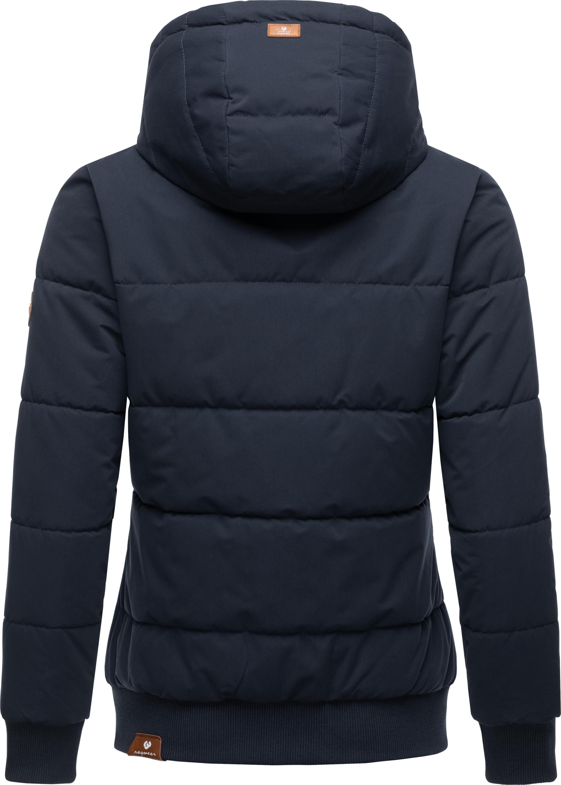 Ragwear Steppjacke »Nuggys Solid«, mit Kapuze, stylische und taillierte Winterjacke