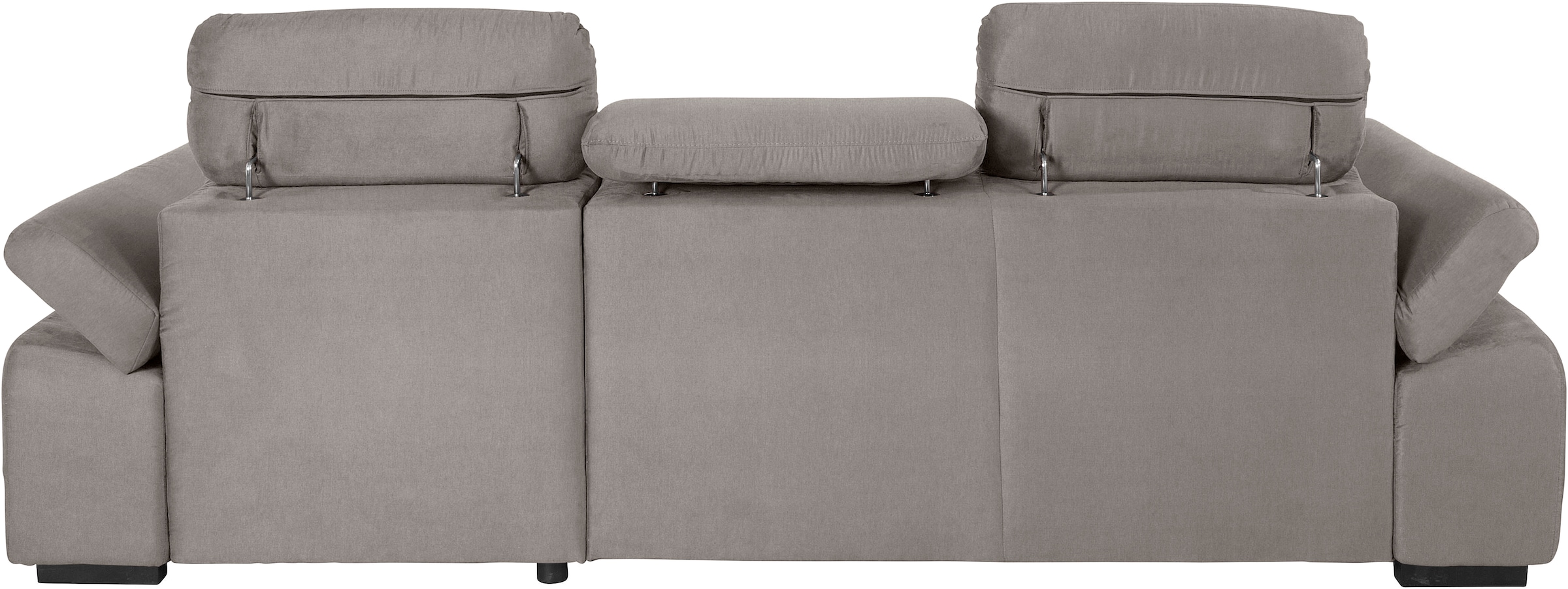 COTTA Ecksofa »Lola L-Form mit Kopfteilfunktion & Hocker«, (Set, mit Hocker), wahlweise mit Bettfunktion, Bettkasten & Armteilverstellung