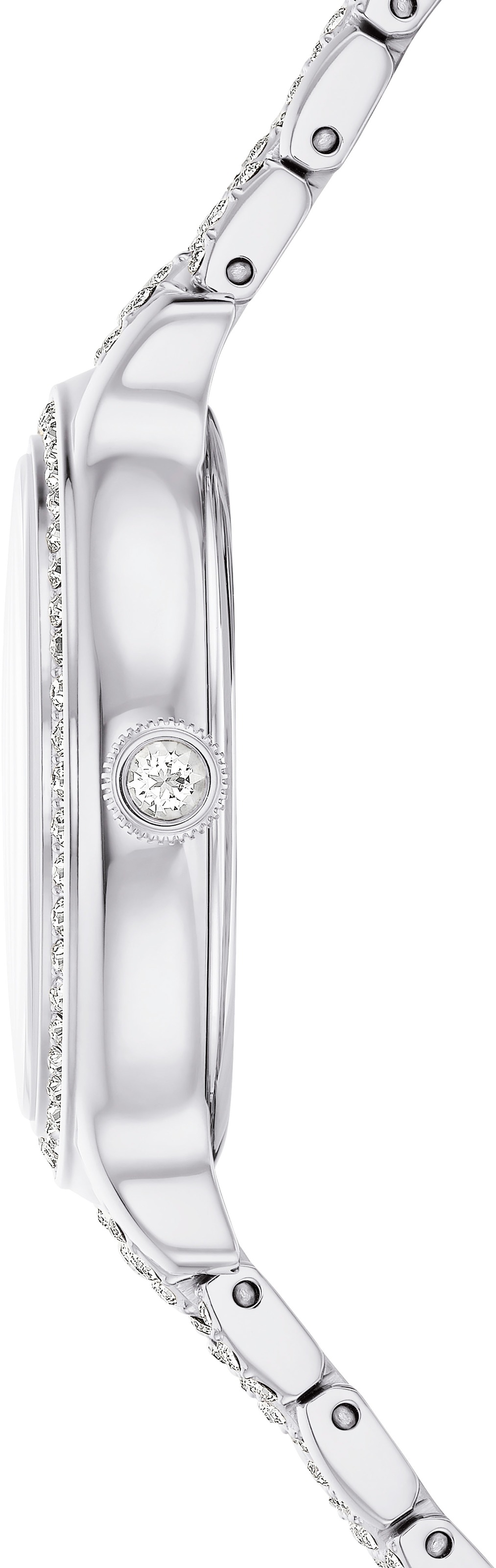 Swarovski Quarzuhr »IMBER«, Armbanduhr, Damenuhr, Swiss Made, Edelstahlarmband, analog