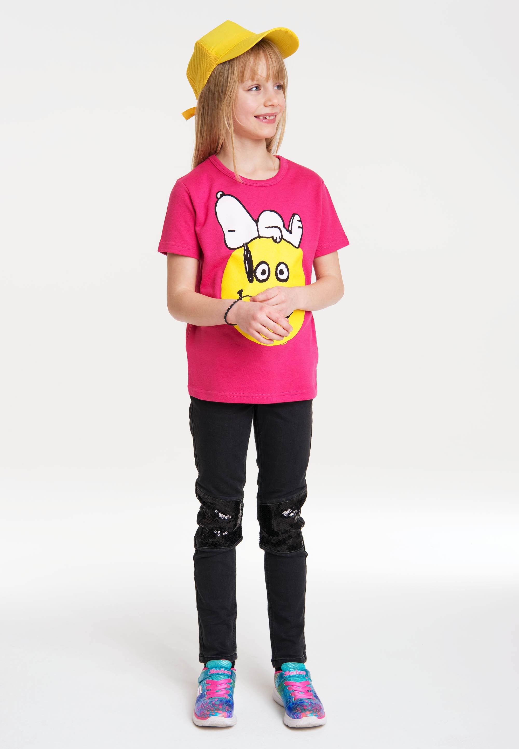 LOGOSHIRT T-Shirt »Peanuts - Snoopy Smiley«, mit niedlichem Snoopy- Frontprint kaufen | BAUR