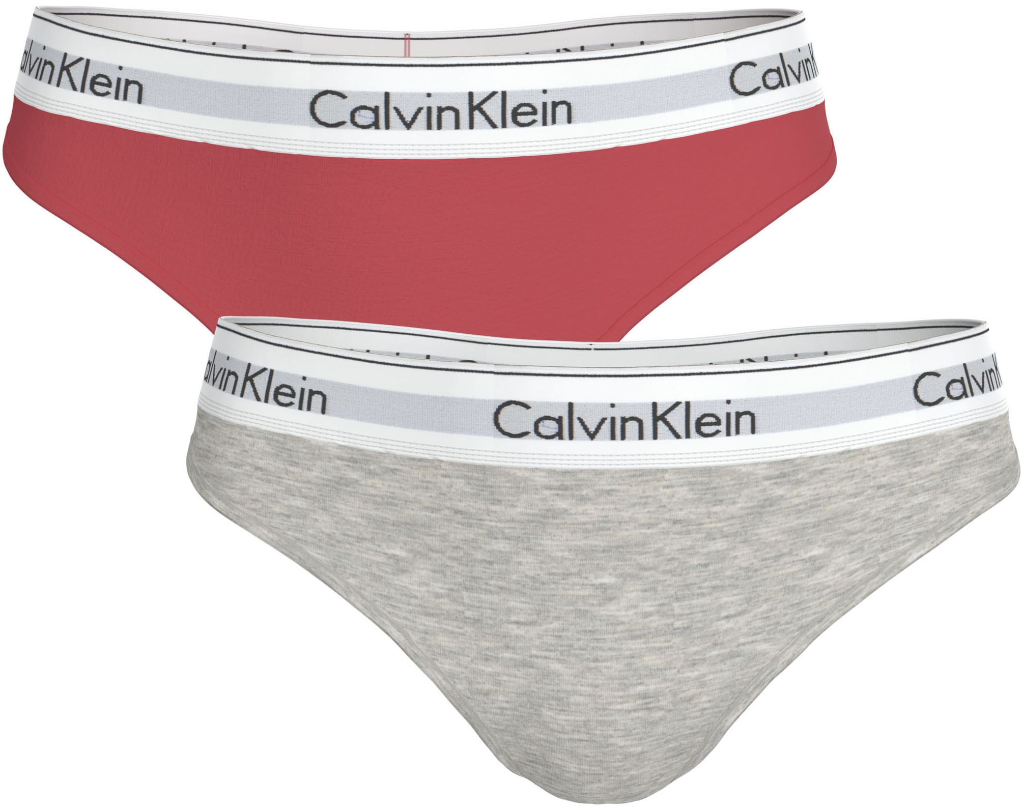 Calvin Klein Underwear "THONG 2PK" Packung, 2er-Pack, Körpernahe Passform mit elastischem Bund