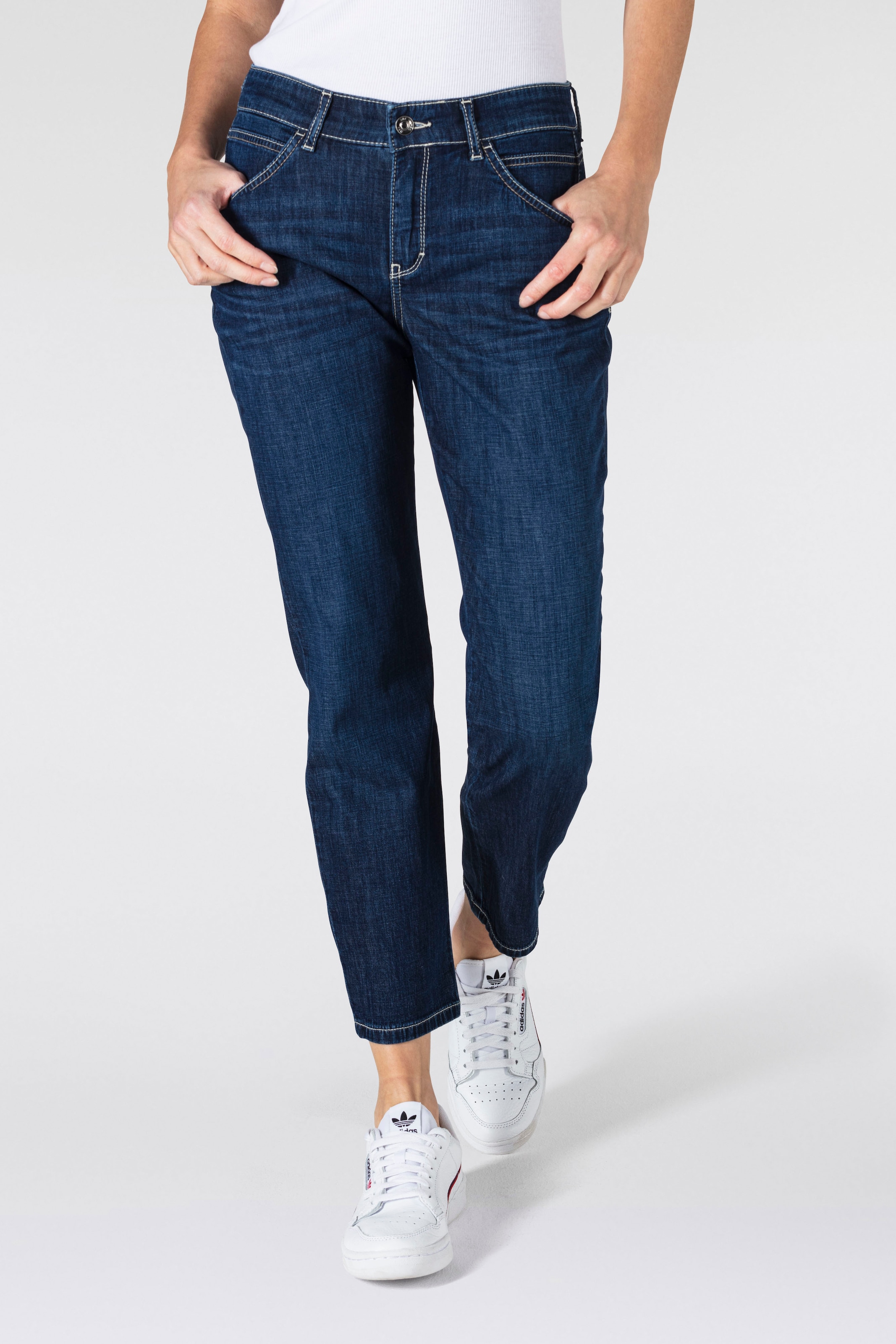 MAC Ankle-Jeans »Slim 7/8«, Kontrastfarbene Nähte