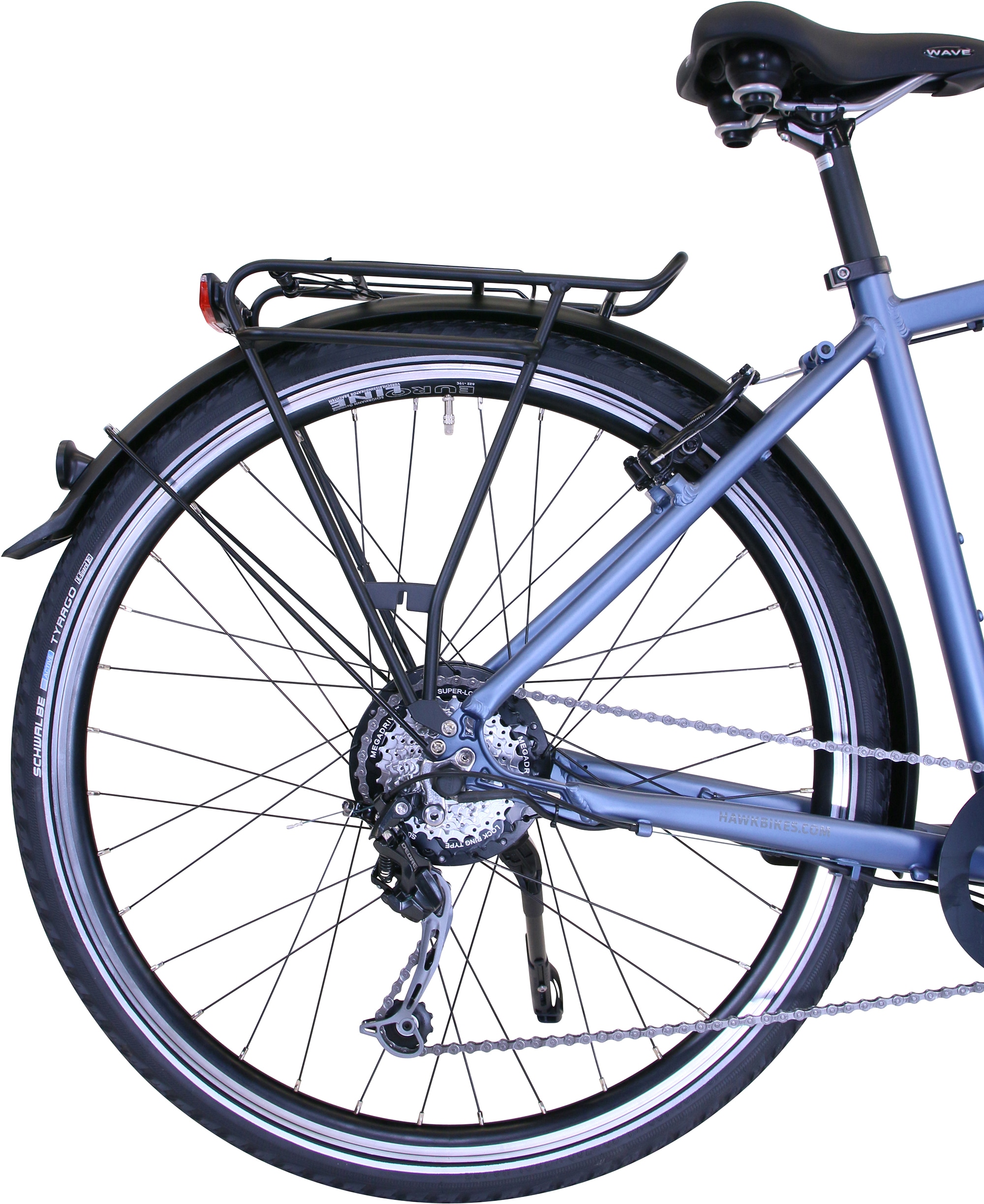 HAWK Bikes E-Bike »eTrekking Gent«, 8 Gang, microSHIFT, Microshift, Heckmotor 250 W, Pedelec, Elektrofahrrad für Herren