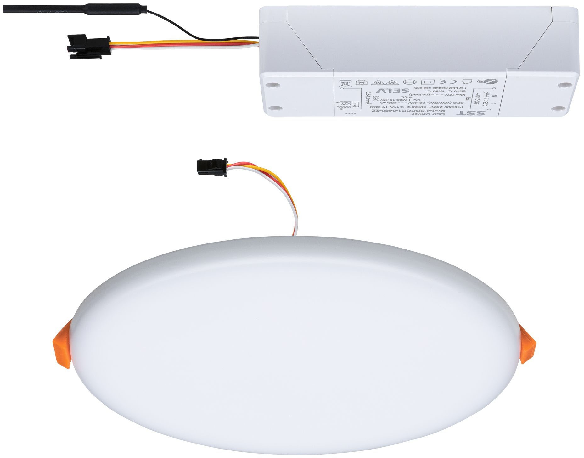 LED Bad-Einbauleuchte »Veluna«, Schutzart IP44, Weißlichtsteuerung, Ø 18,5 cm