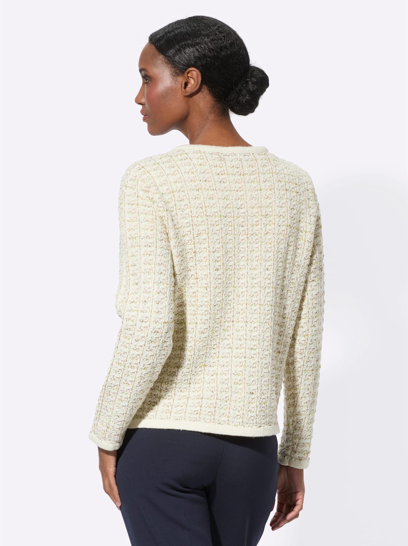 Creation L Women's Knit Cardigan Green Size 36 2