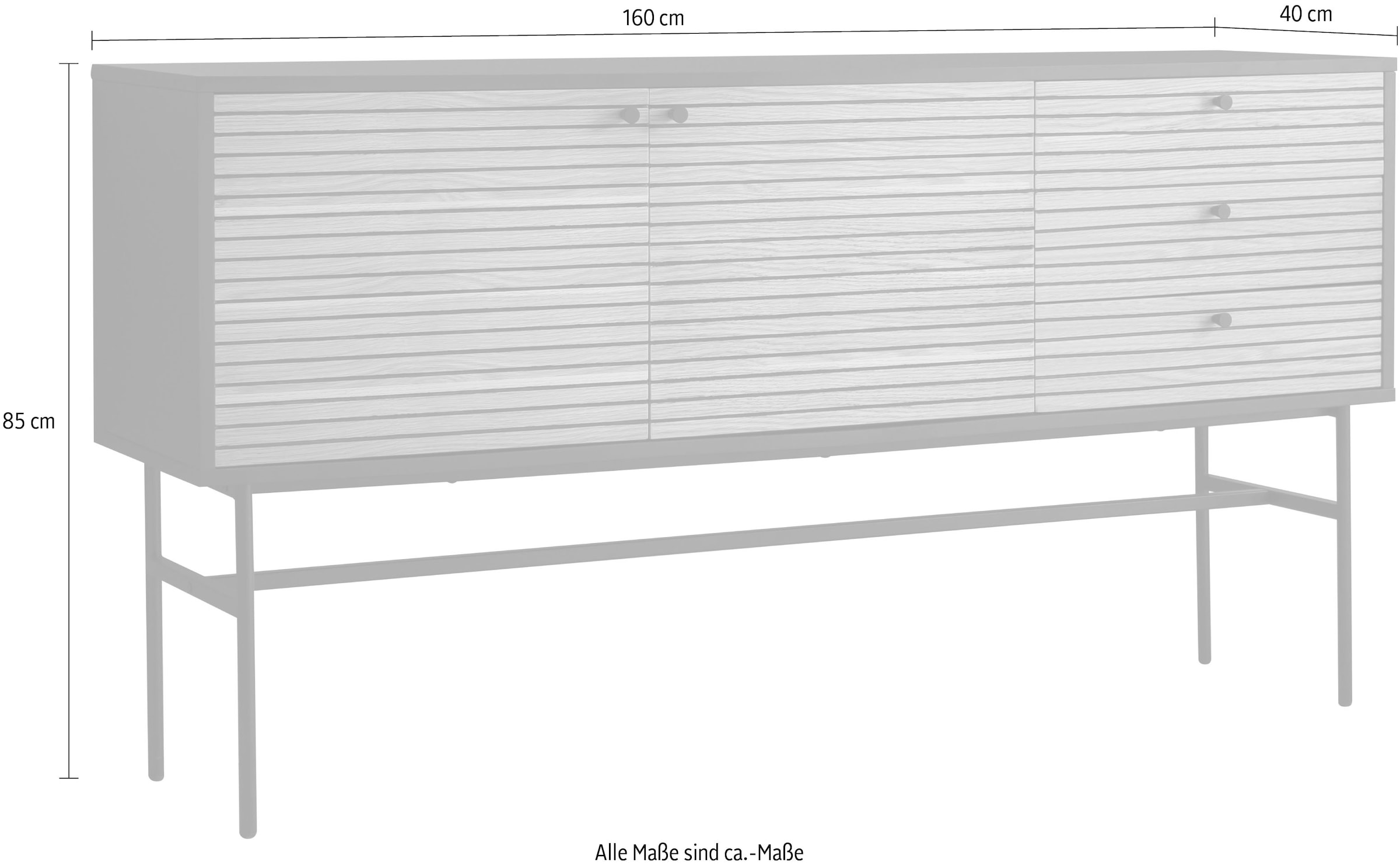 SalesFever Sideboard, Kommode im Scandi Design