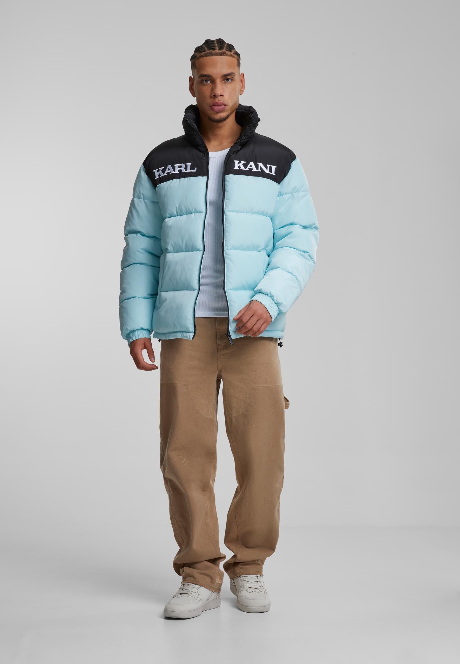 Karl Kani Winterjacke »Karl Kani Karl Kani Retro Essential Puffer Jacket«, (1 St.), ohne Kapuze