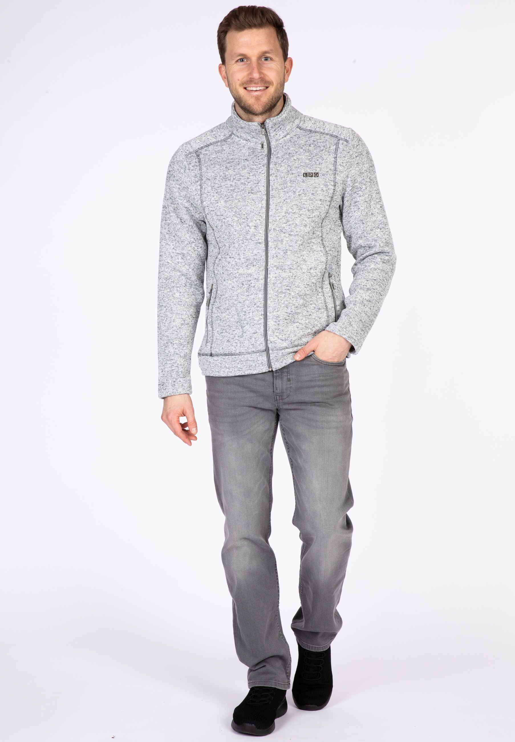 DEPROC Active Strickfleecejacke »KIRKVALE X MEN«, auch in Großen Größen erhältlich