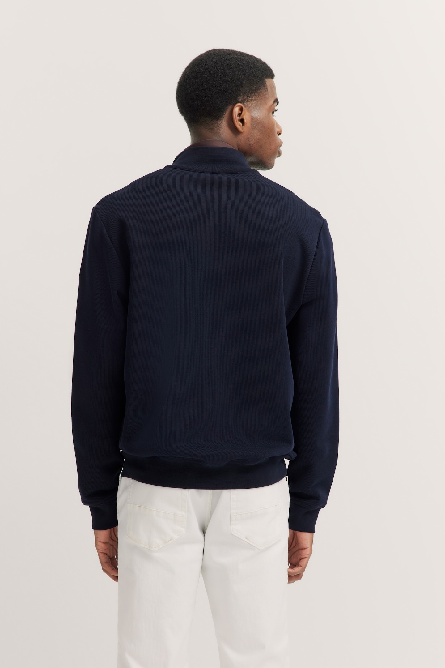 bugatti Sweatjacke, mit Reißverschluss und Stehkragen