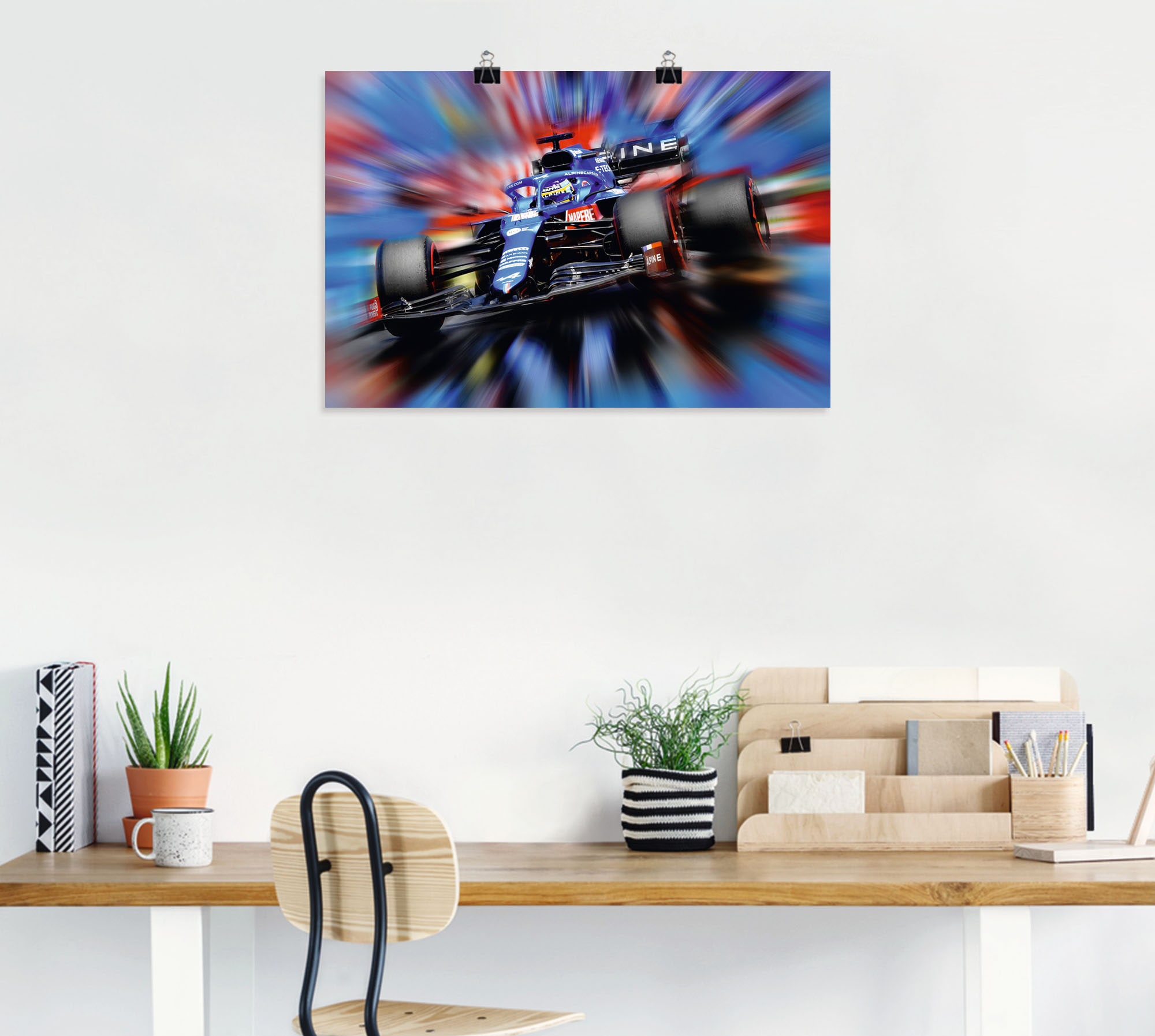 Artland Wandbild »Fernando Alonso Größen St.), kaufen BAUR Leinwandbild, als (1 - versch. Poster Alubild, Wandaufkleber in Auto, oder | Spanien«