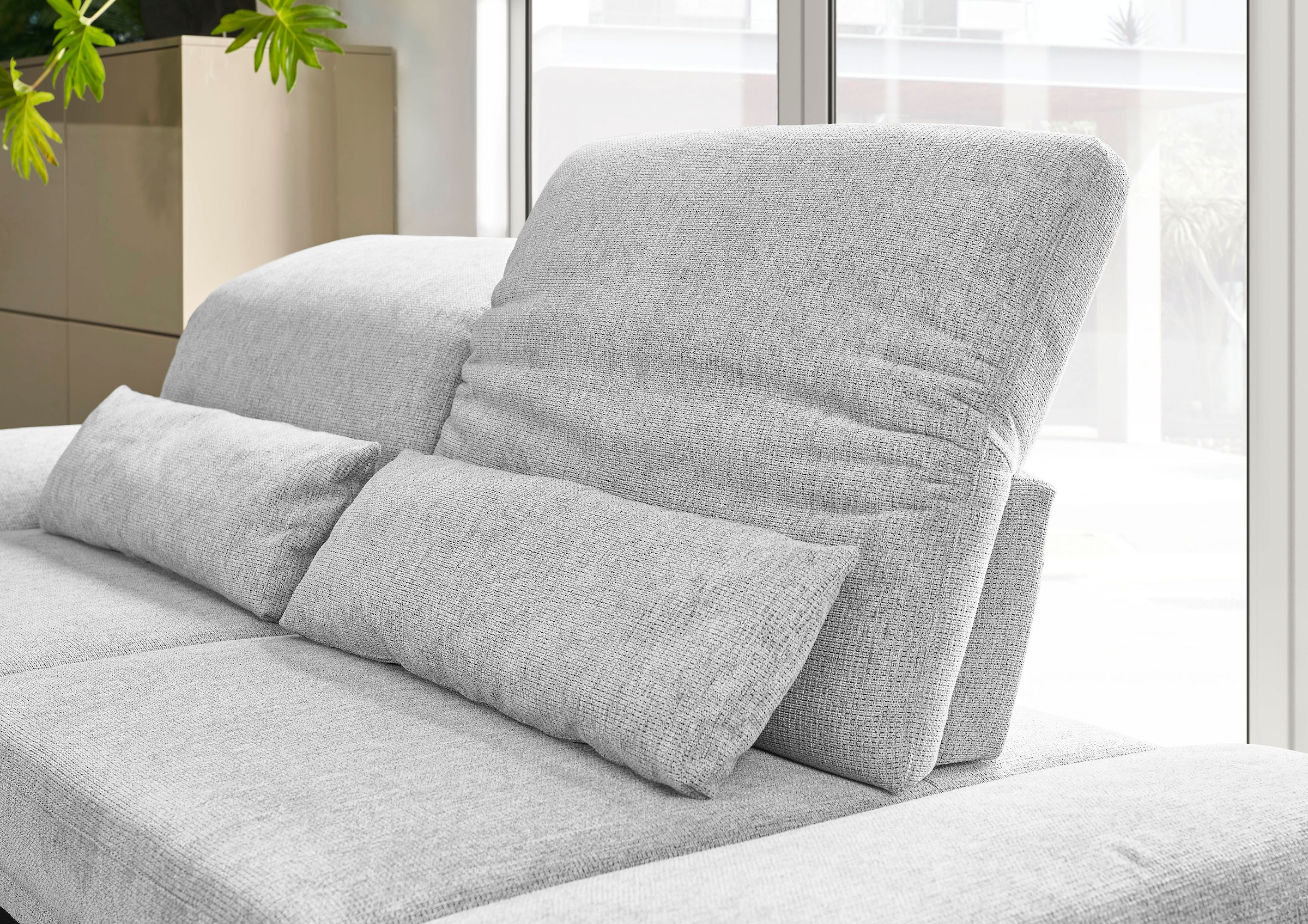 3C Candy 2-Sitzer »Mallow Designsofa mit Komfortfunktionen, modern und bequem,«, Verstellbare Armlehne und Kopfteil, manuelle Sitztiefenverstellung