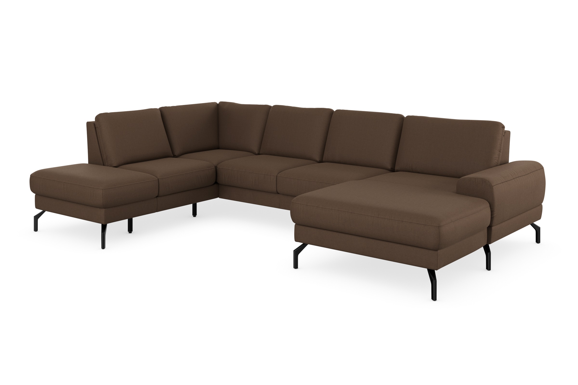 sit&more Wohnlandschaft »Cinturo U-Form«, inklusive Sitztiefenverstellung und Federkern, Sitzhöhe 48 cm