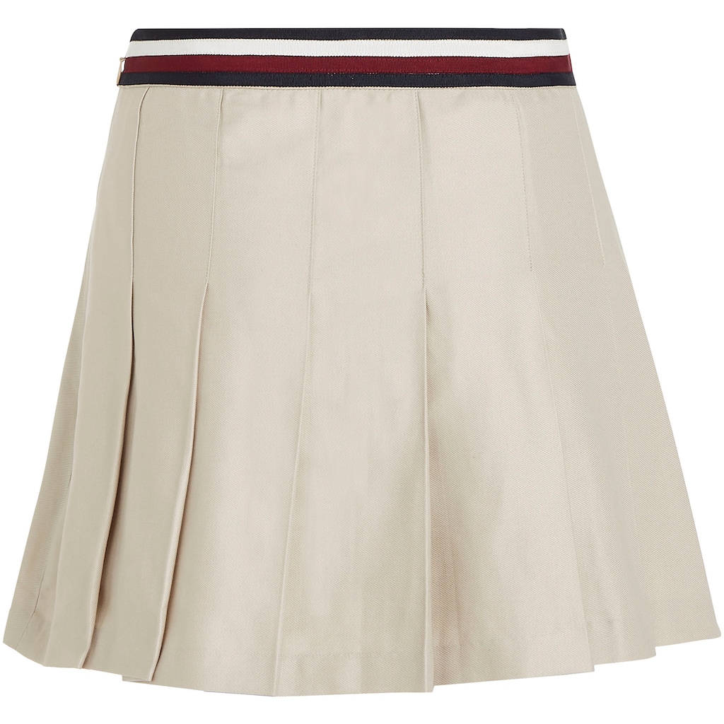 Tommy Hilfiger Minirock »GLOBAL STP PLEATED SHORT SKIRT«