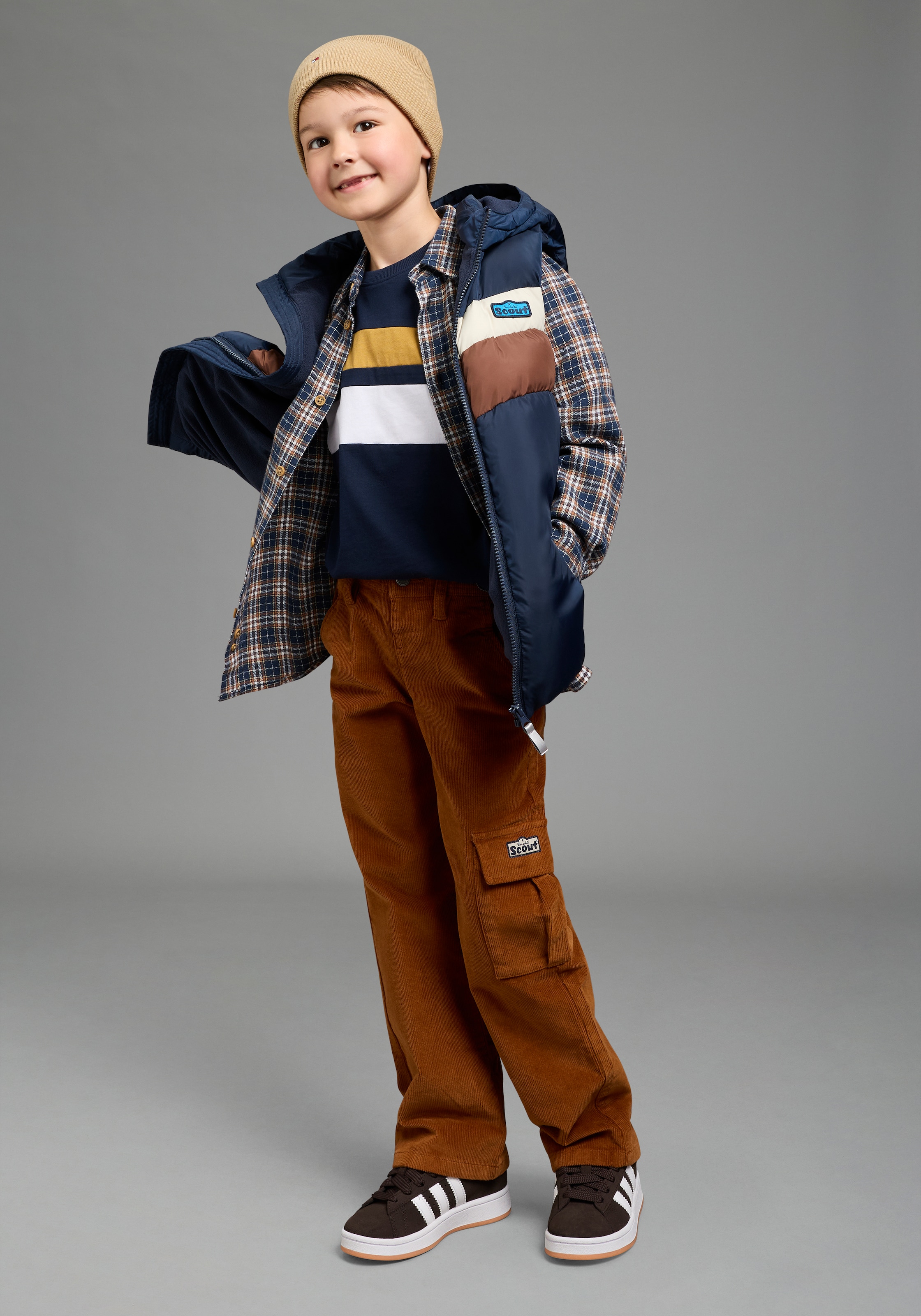 Scout Steppweste »Colorblocking Weste mit Farbeinsätzen und Fleecefutter« Modische Weste mit kontrastfarbigen Einsätzen, mit Fleecefutter