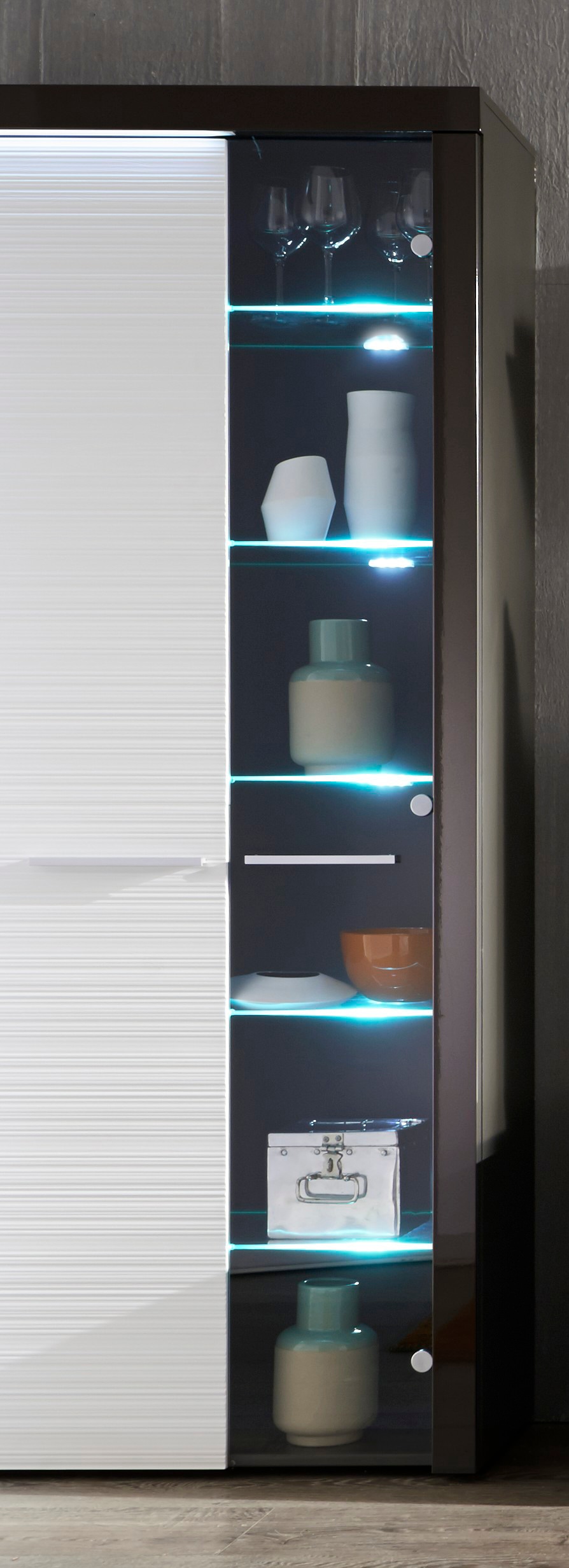 Home affaire LED Schrankinnenraumbeleuchtung "Glaskantenbeleuchtung" LED-Board 5 Stk. Kaltweiß