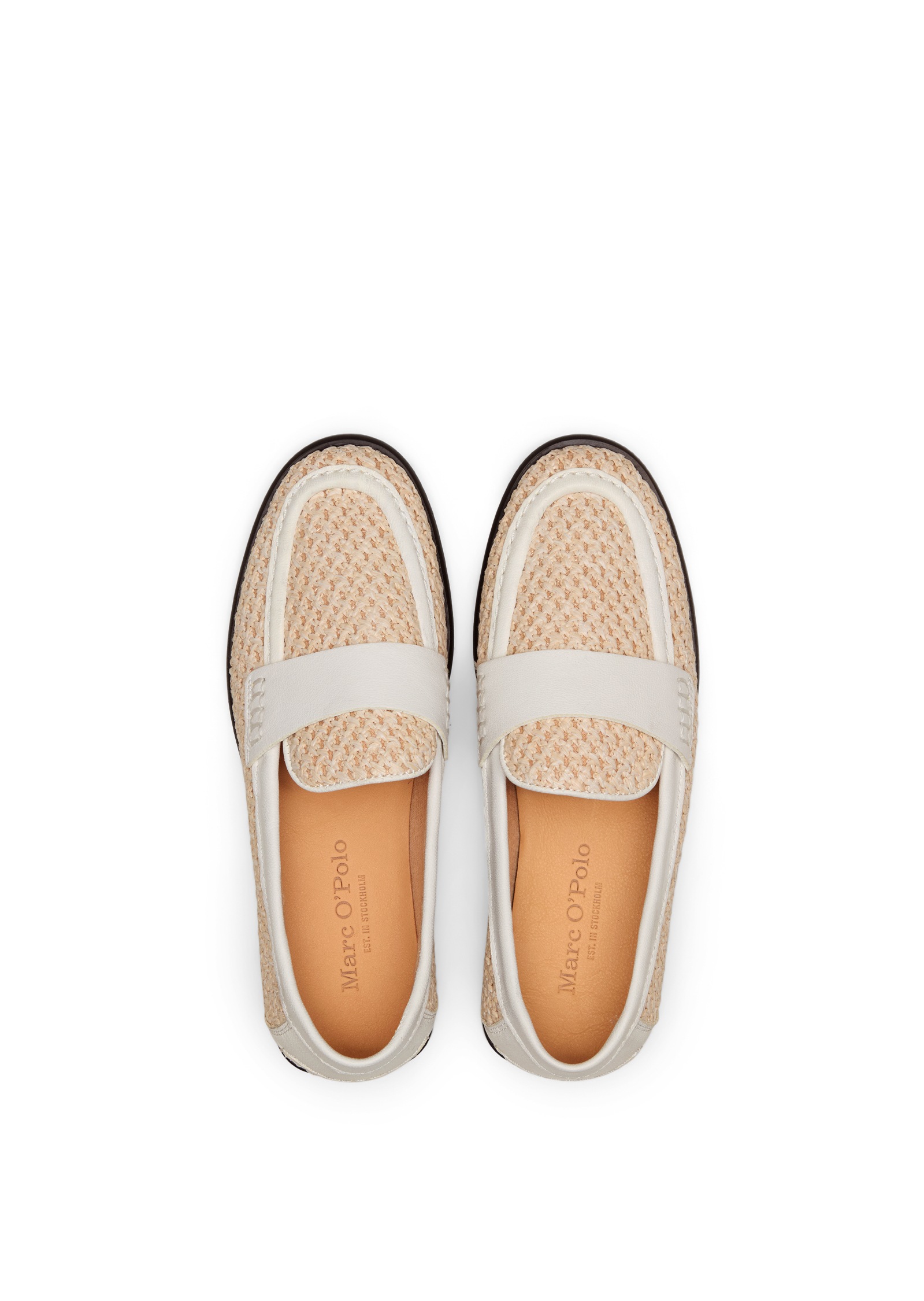 Marc O'Polo Loafer »aus luftigem Raffiabast mit Leder«