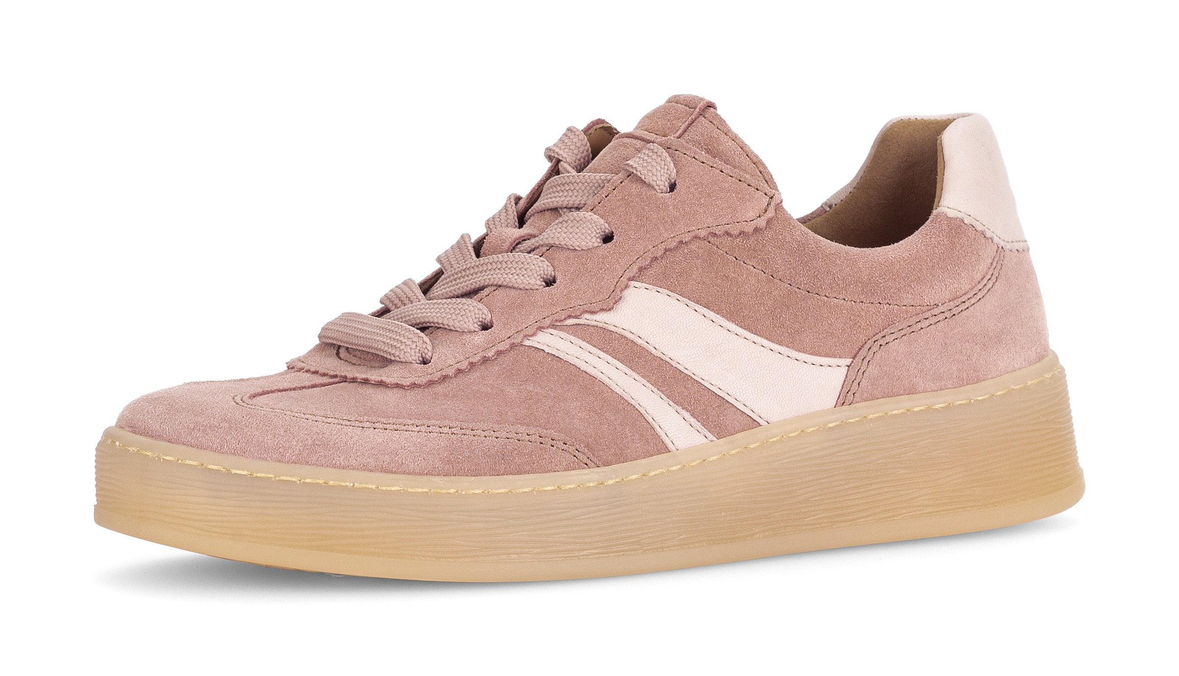 Gabor Plateausneaker "FLORENZ" Freizeitschuh, Halbschuh, Schnürer, im Retrolook, Weite G (=weit)