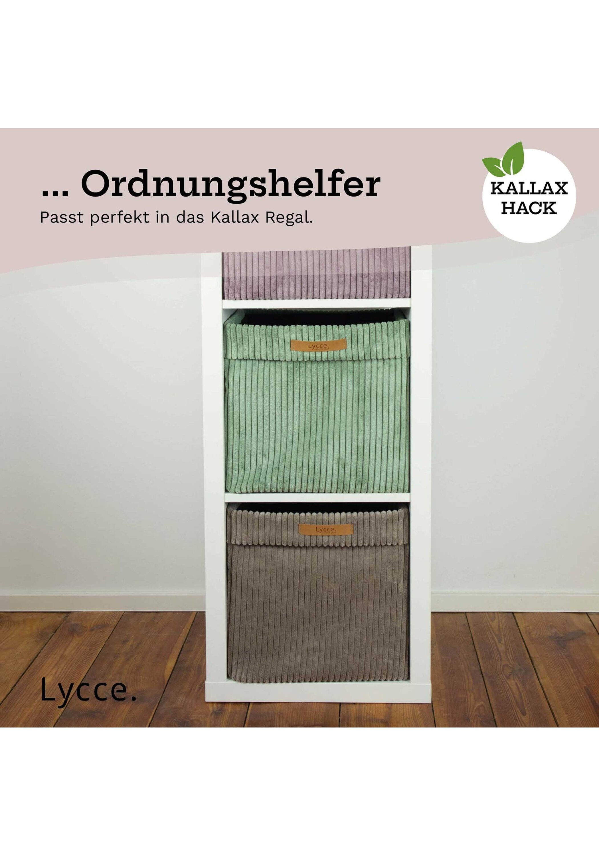 Lycce Aufbewahrungsbox »Aufbewahrungskorb Faltbare Aufbewahrungsbox Cord 1P 1er Pack«