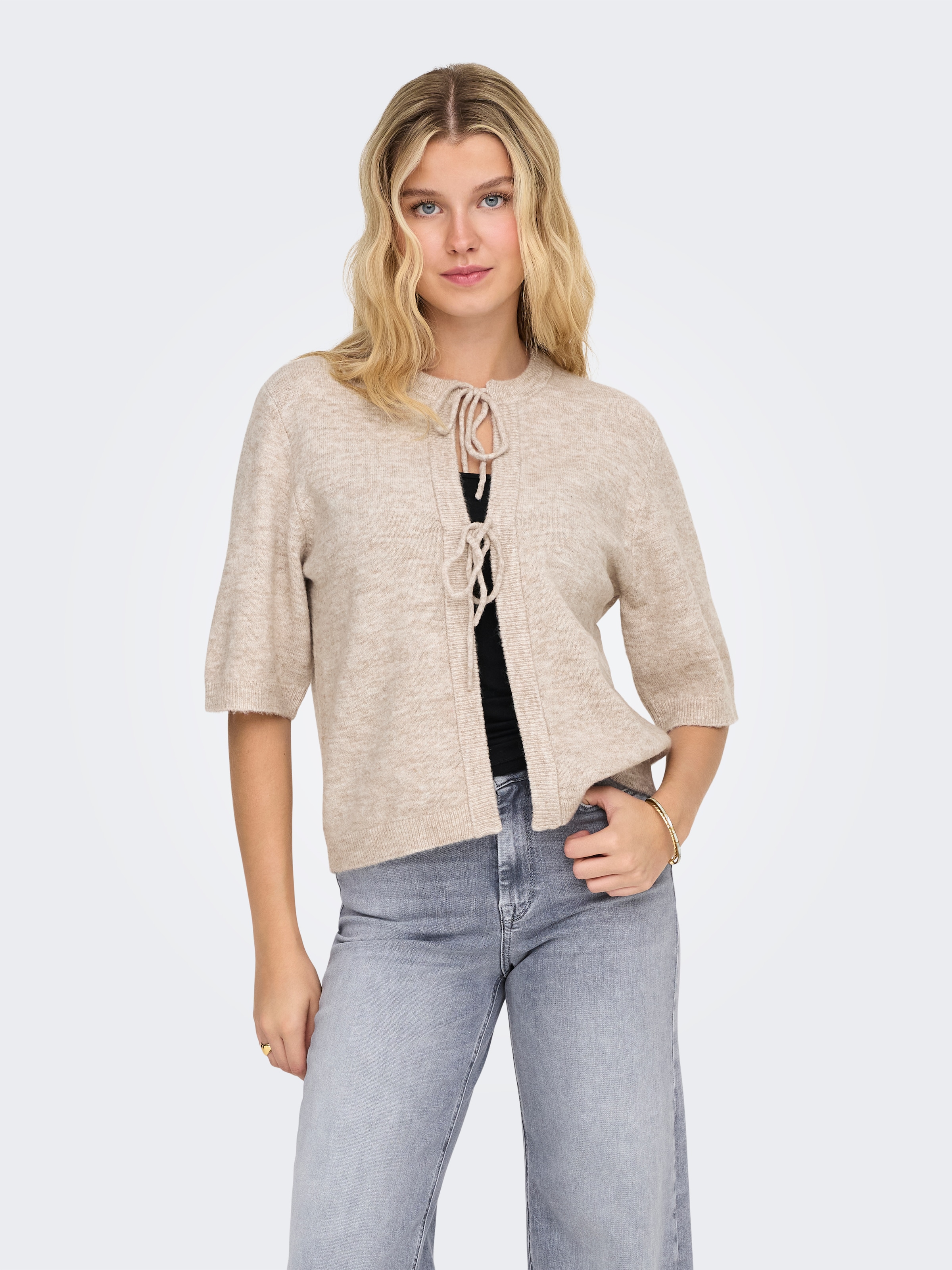 ONLY Strickjacke "ONLSIMONI 2/4 BOW CARDIGAN KNT NOOS" günstig online kaufen