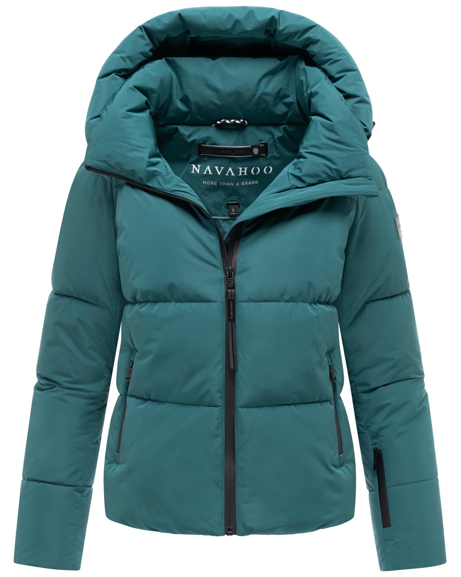 Navahoo Steppjacke »Frostherz XIV« mit Kapuze Kurze gesteppte Damen Winterjacke mit abnehmbarer Kapuze