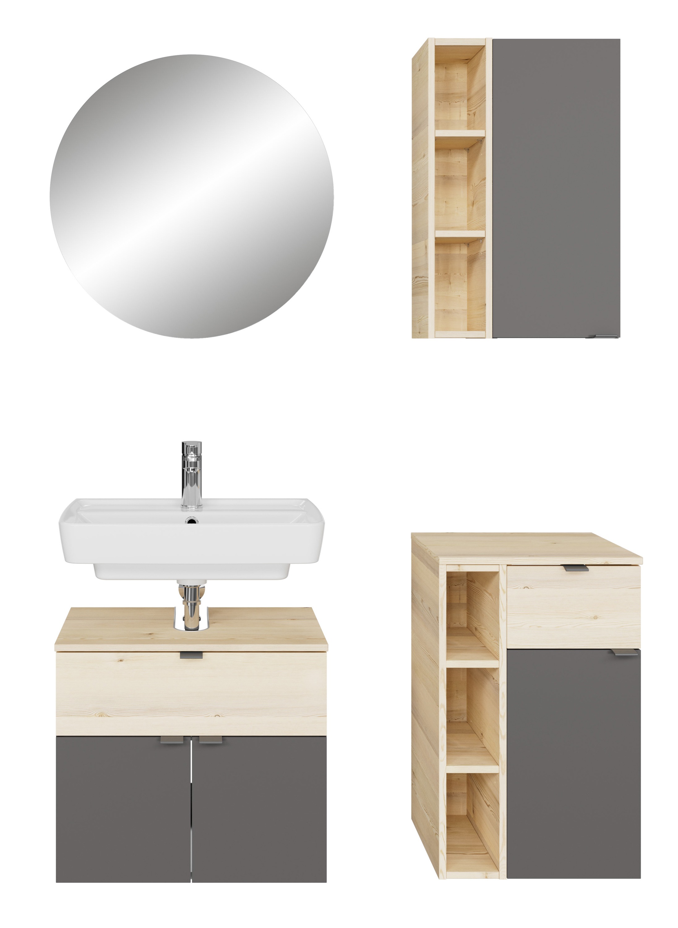 Saphir Badmöbel-Set »Quickset 394«, (Komplett-Set, 4 St.)