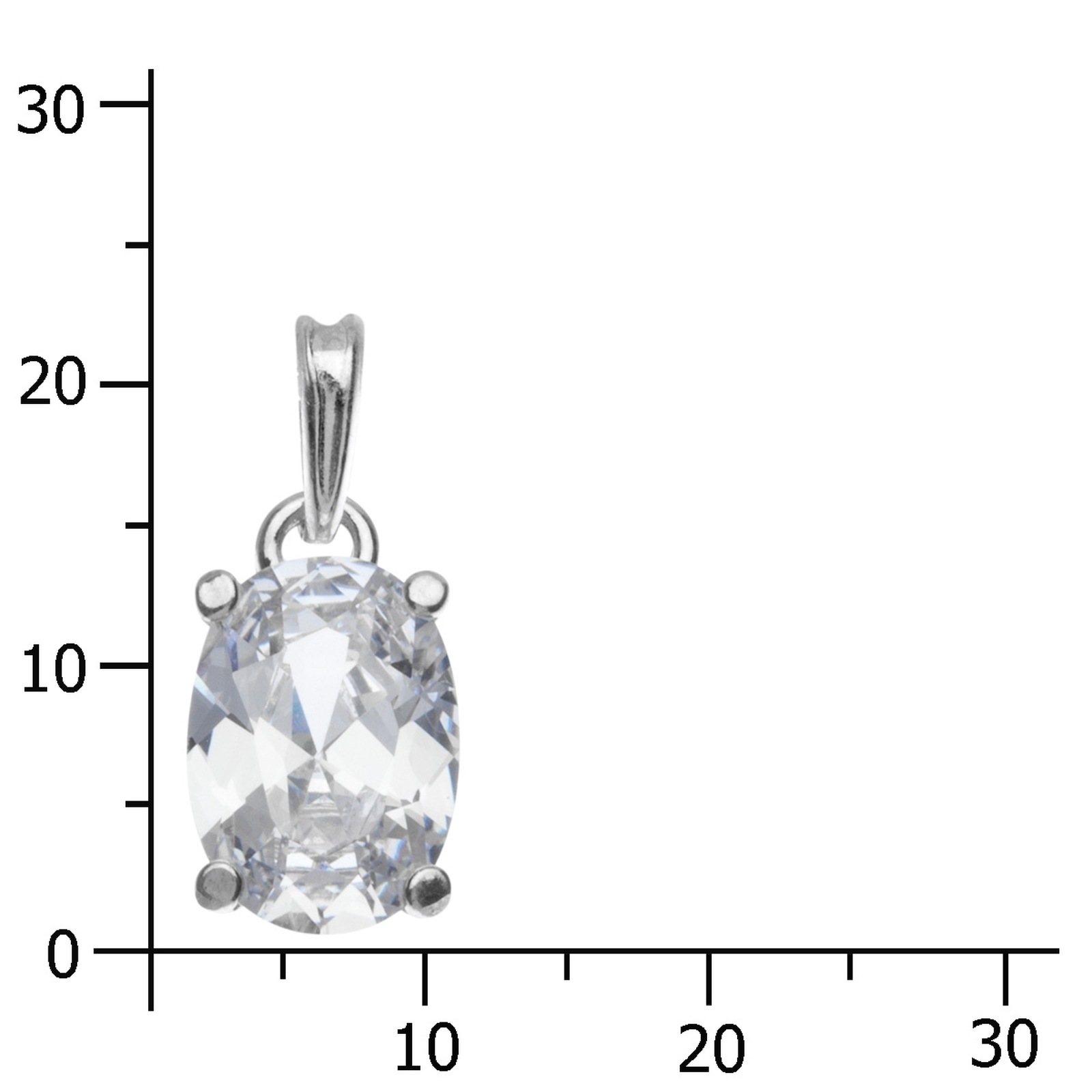 OSTSEE-SCHMUCK Kettenanhänger »Ostsee-Schmuck Anhänger Folina 14 x 10 mm«, (1 tlg.)