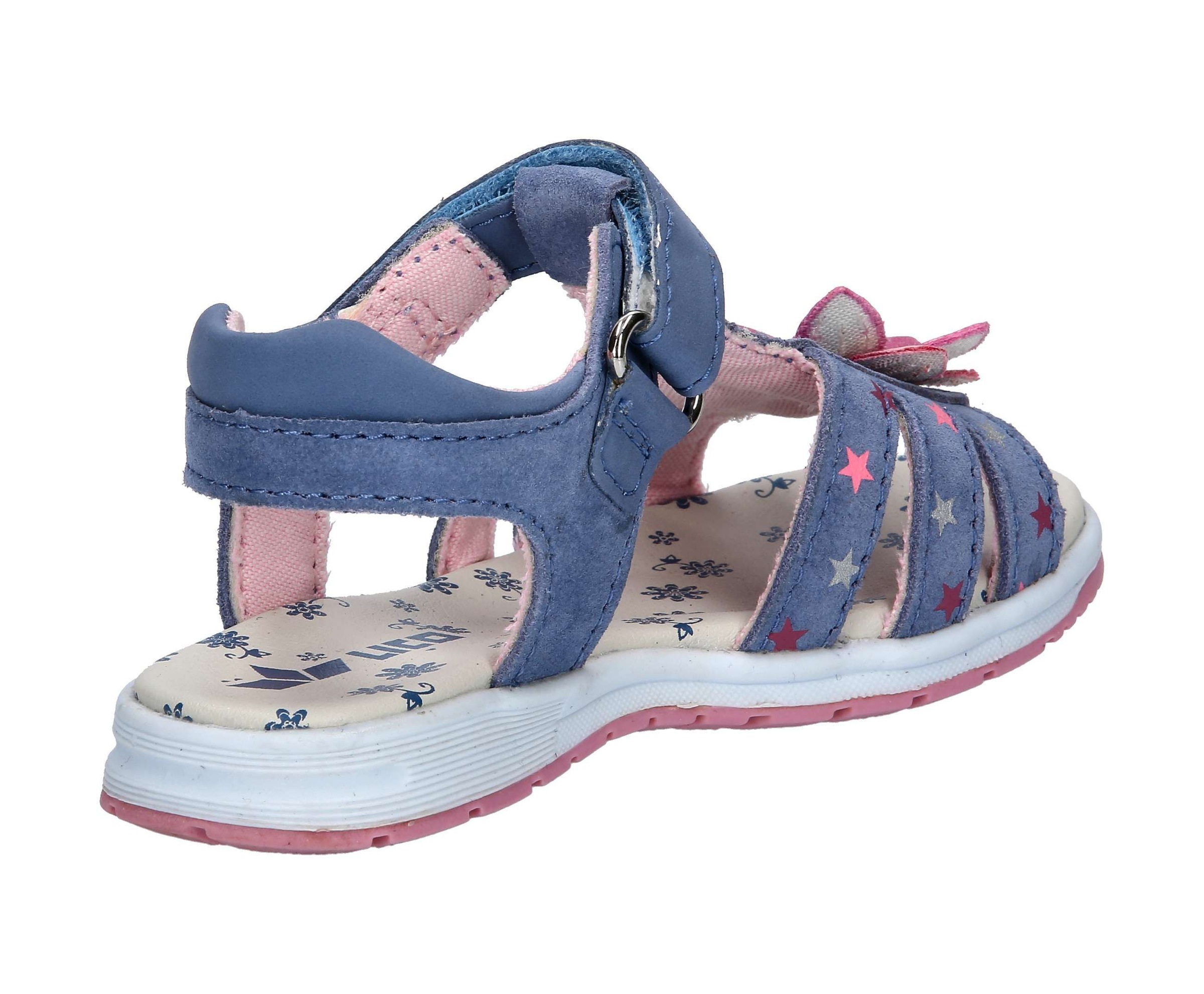 Sandale LICO "Sandale Manja V", Mädchen, Gr. 29, blau, Leder, Schuhe Sandale 3