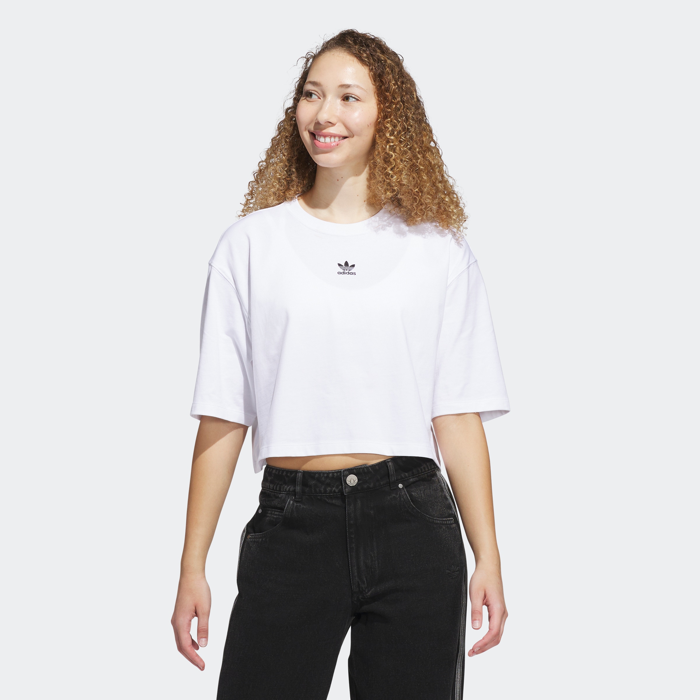 adidas Originals T-Shirt "ESS CROP TEE" günstig online kaufen