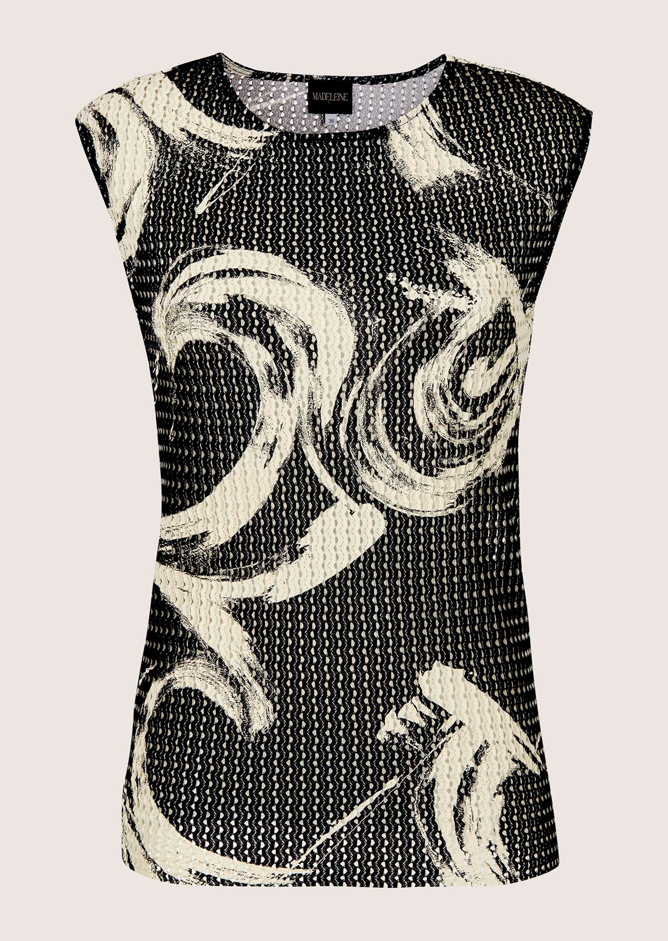 MADELEINE Trägertop "Jerseyshirt Ajourshirt mit grafischem Muster" günstig online kaufen