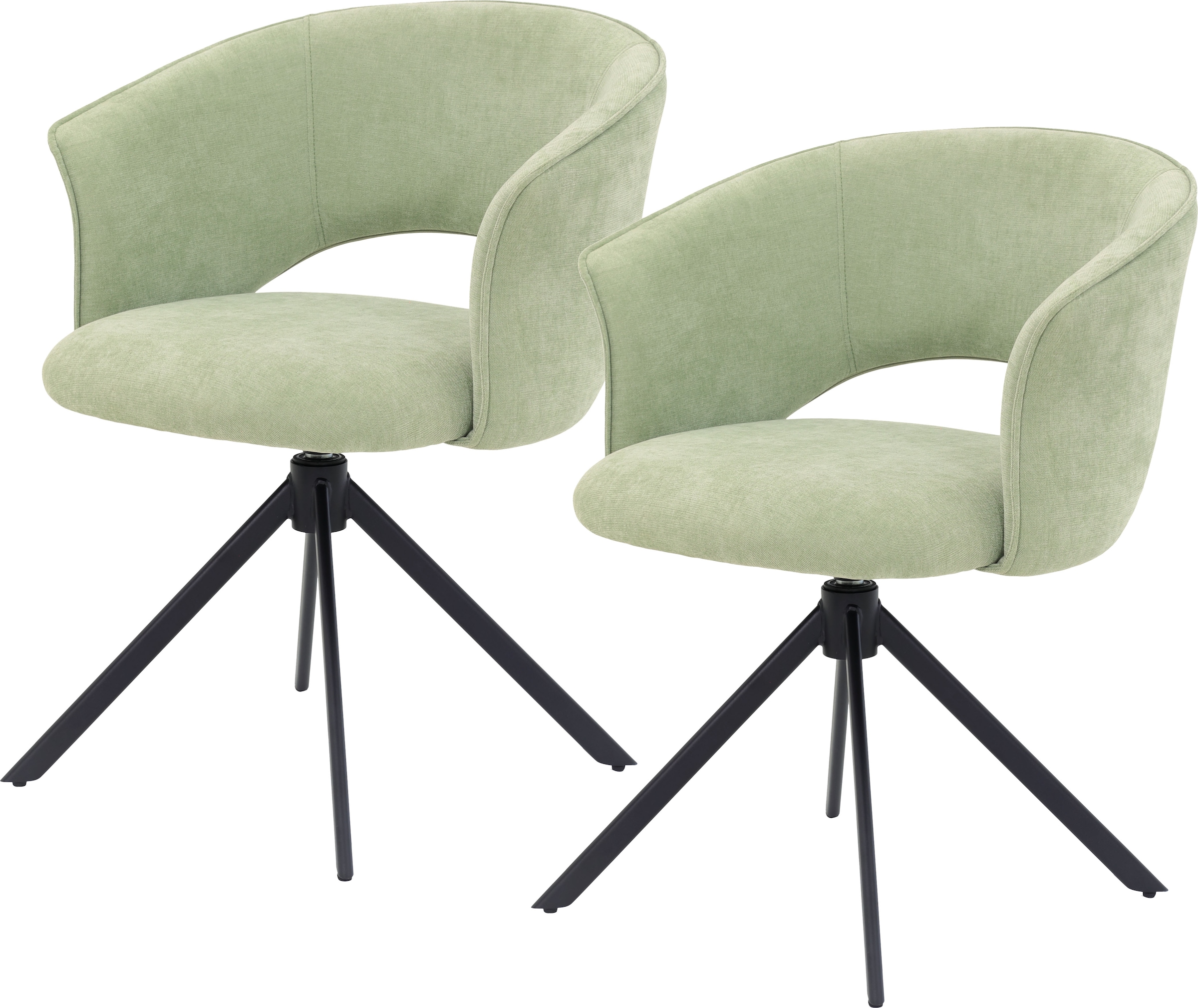 TOM TAILOR HOME Armlehnstuhl "CURVY ARMCHAIR", (Set), 2 St., Chenille, mit günstig online kaufen