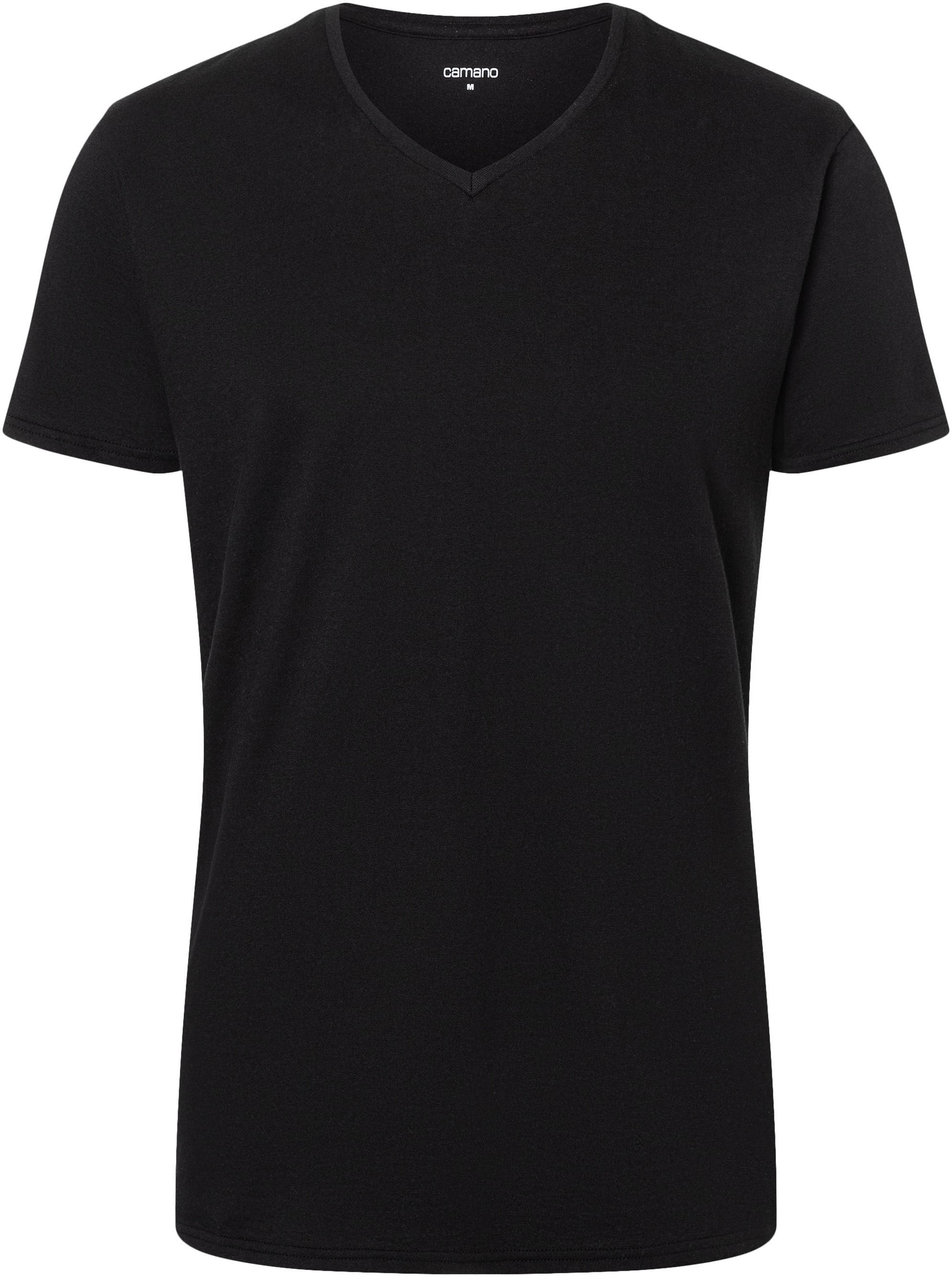 Camano T-Shirt »comfort«, (2er Pack), mit V-Ausschnitt
