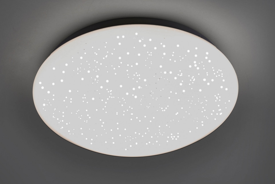 LED Deckenleuchte Sternenhimmel, Ø 28cm, 12W, Weiß