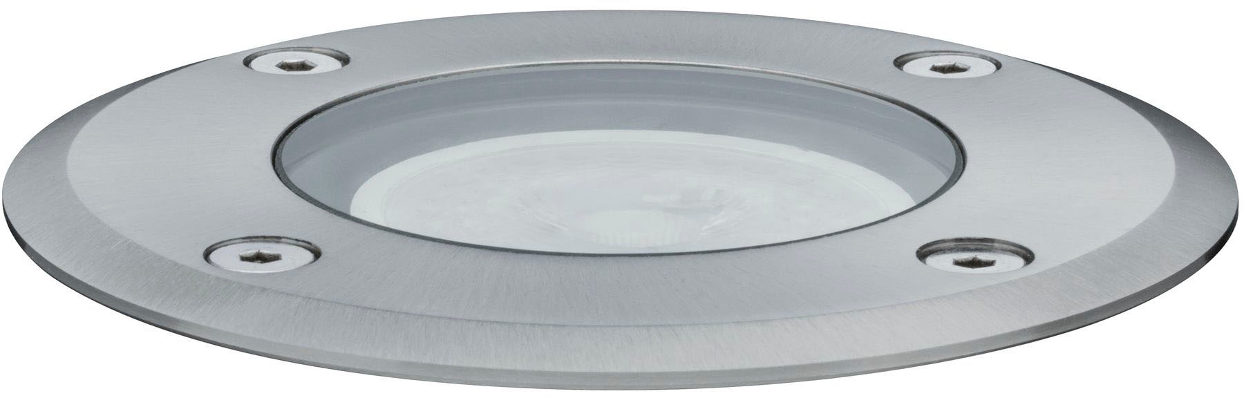 Paulmann LED Einbauleuchte »Outdoor 230V Boden IP67 rund GU10 3,5W 140x140mm Edelstahl/Metall«, 1 flammig, Leuchtmittel GU10 | LED fest integriert, GU10, IP67