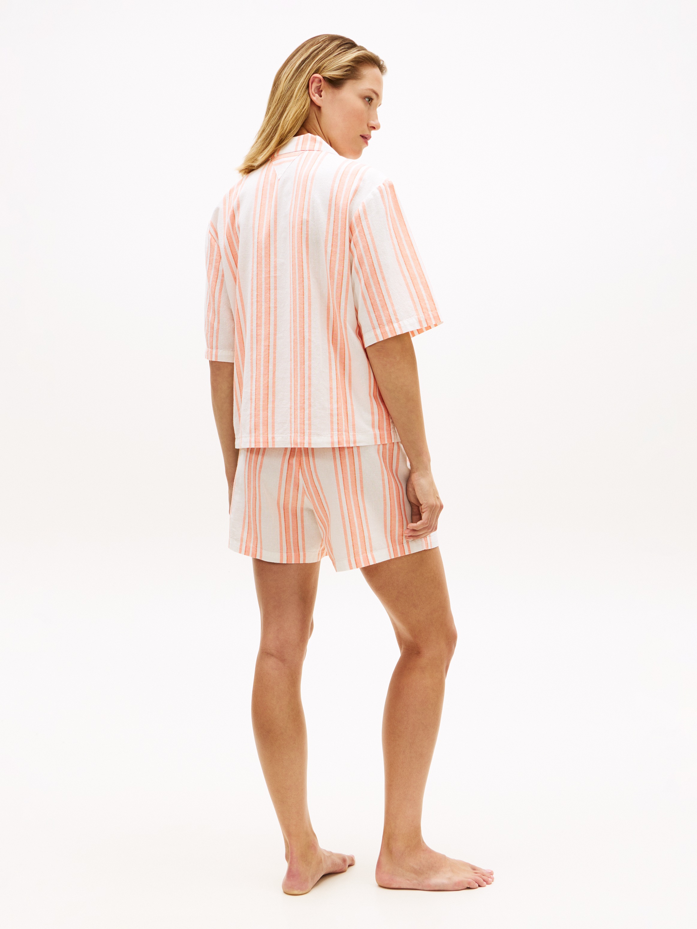 Tommy Hilfiger Underwear Shorty Set, 2 Pyjama-Set aus Leinenmix mit günstig online kaufen