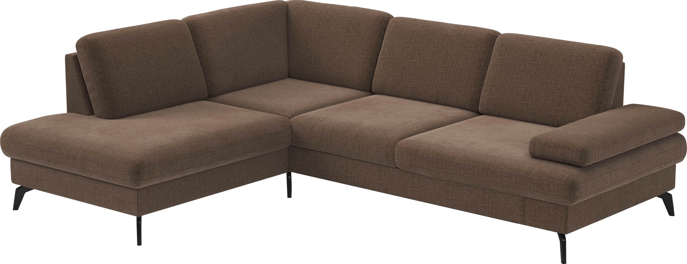 sit&more Ecksofa »Morris L-Form, inkl. Sitztiefenverstellung«, wahlweise mit Armteilverstellung, Bettfunktion & Bettkasten