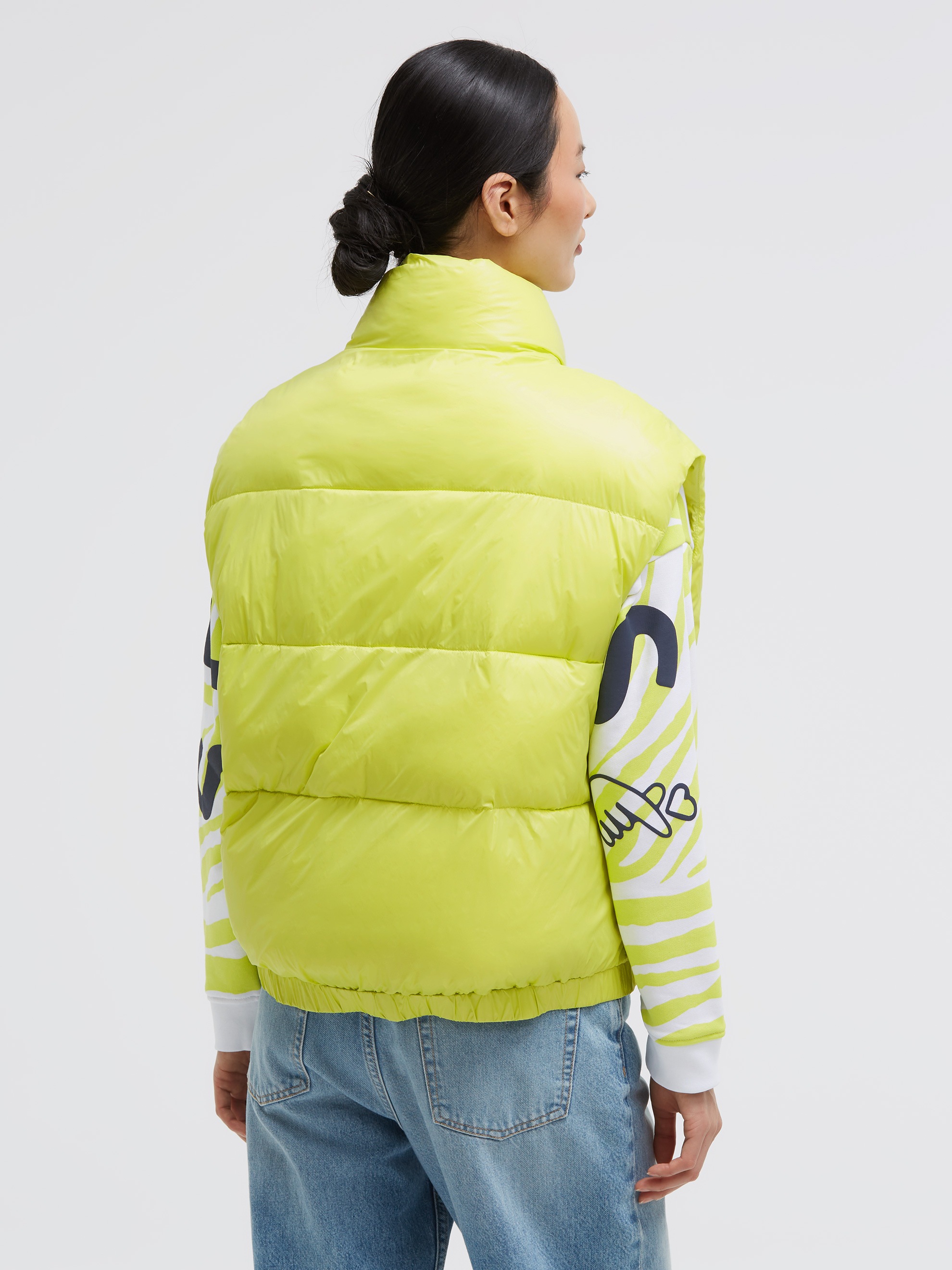 SENSES.THE LABEL Steppweste mit Fleece gefütterte Eingrifftaschen
