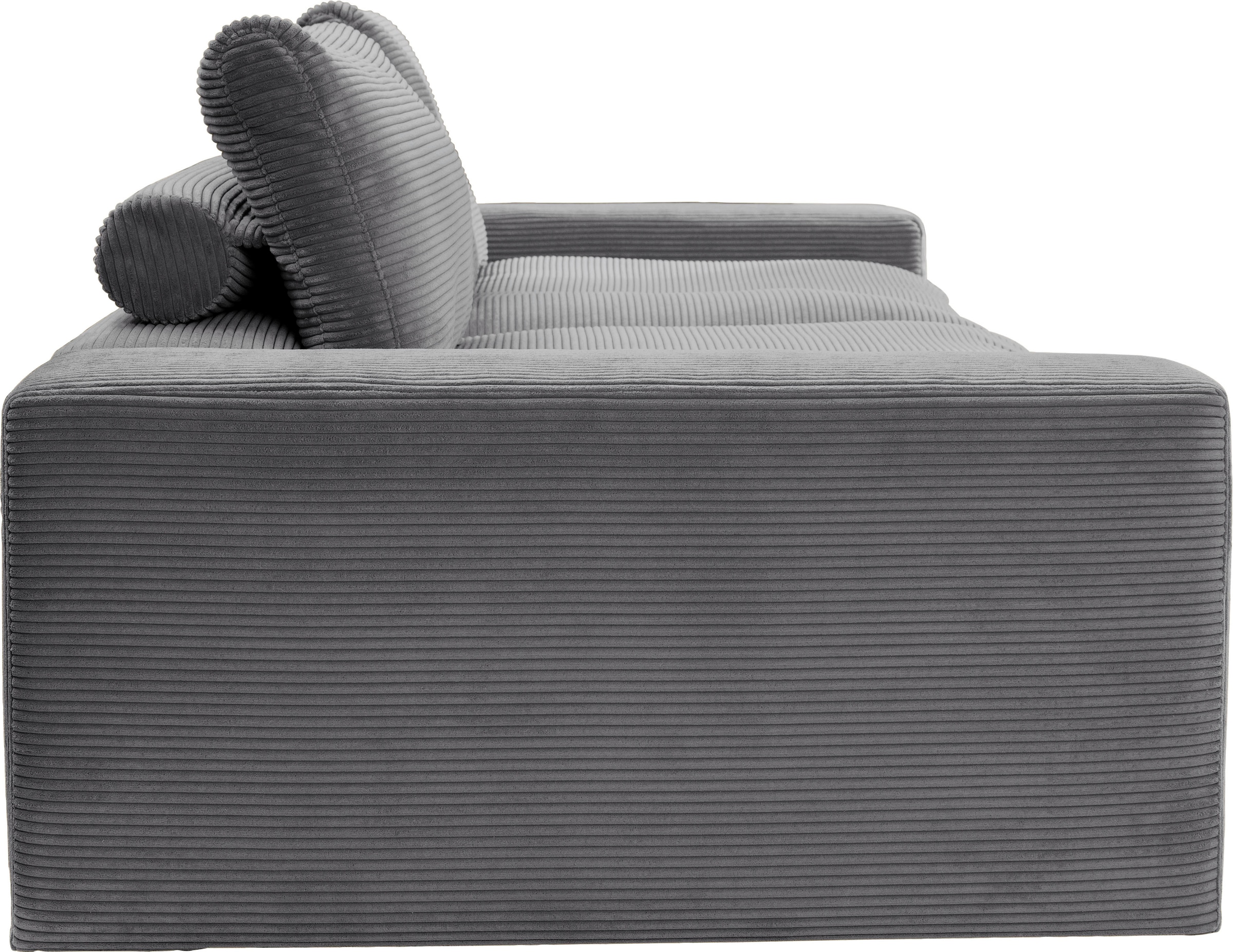 alina Big-Sofa »Sandy«, 296 cm breit und 123 cm tief, in modernem Cordstoff