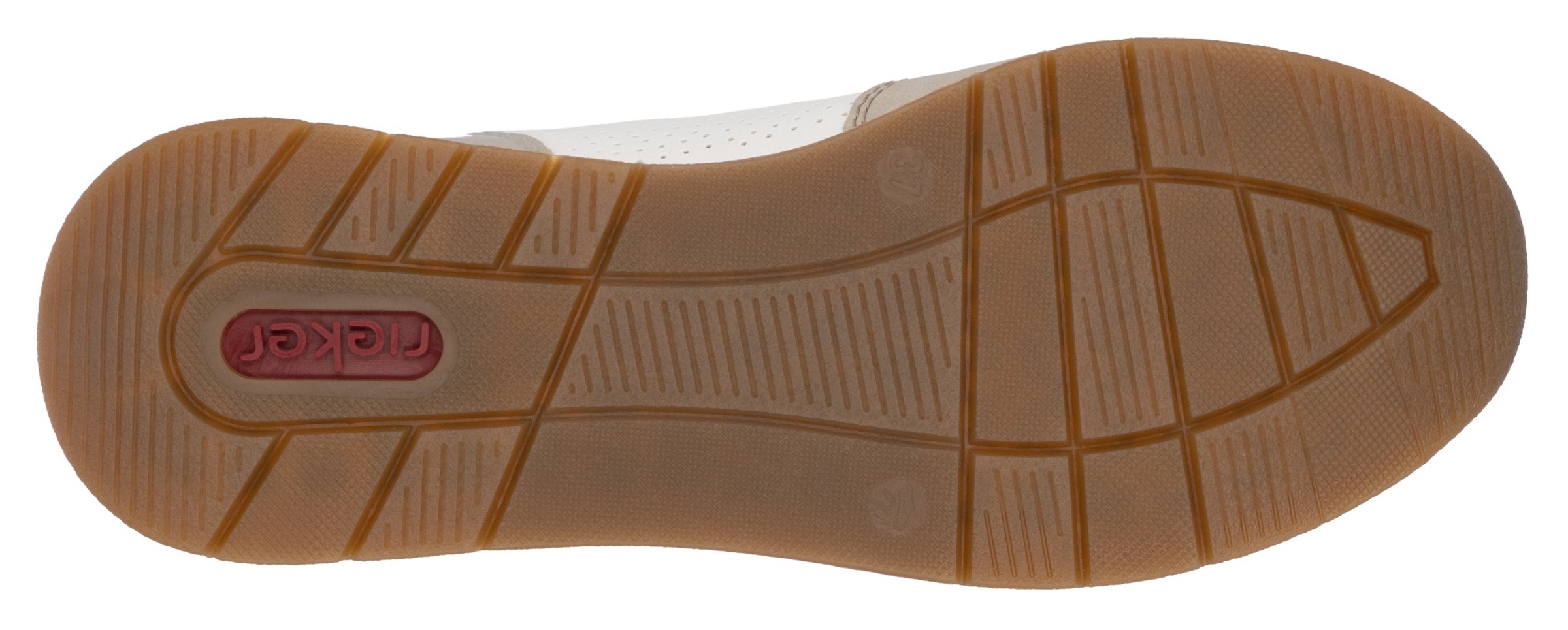 Rieker Keilsneaker, Stiefelette, Boots, Rosenprägung, mit Reißverschluss vorne