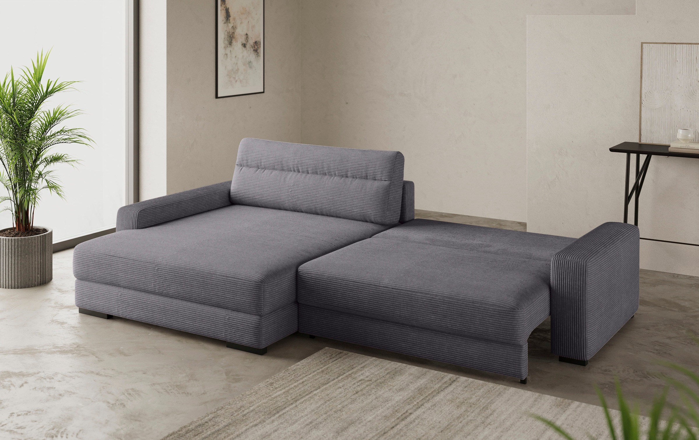 Mr. Couch Ecksofa »Marcello DuraFlex L-Form«, EasyBett, Bettkasten, Kaltschaumpolsterung, bis 140 kg belastbar