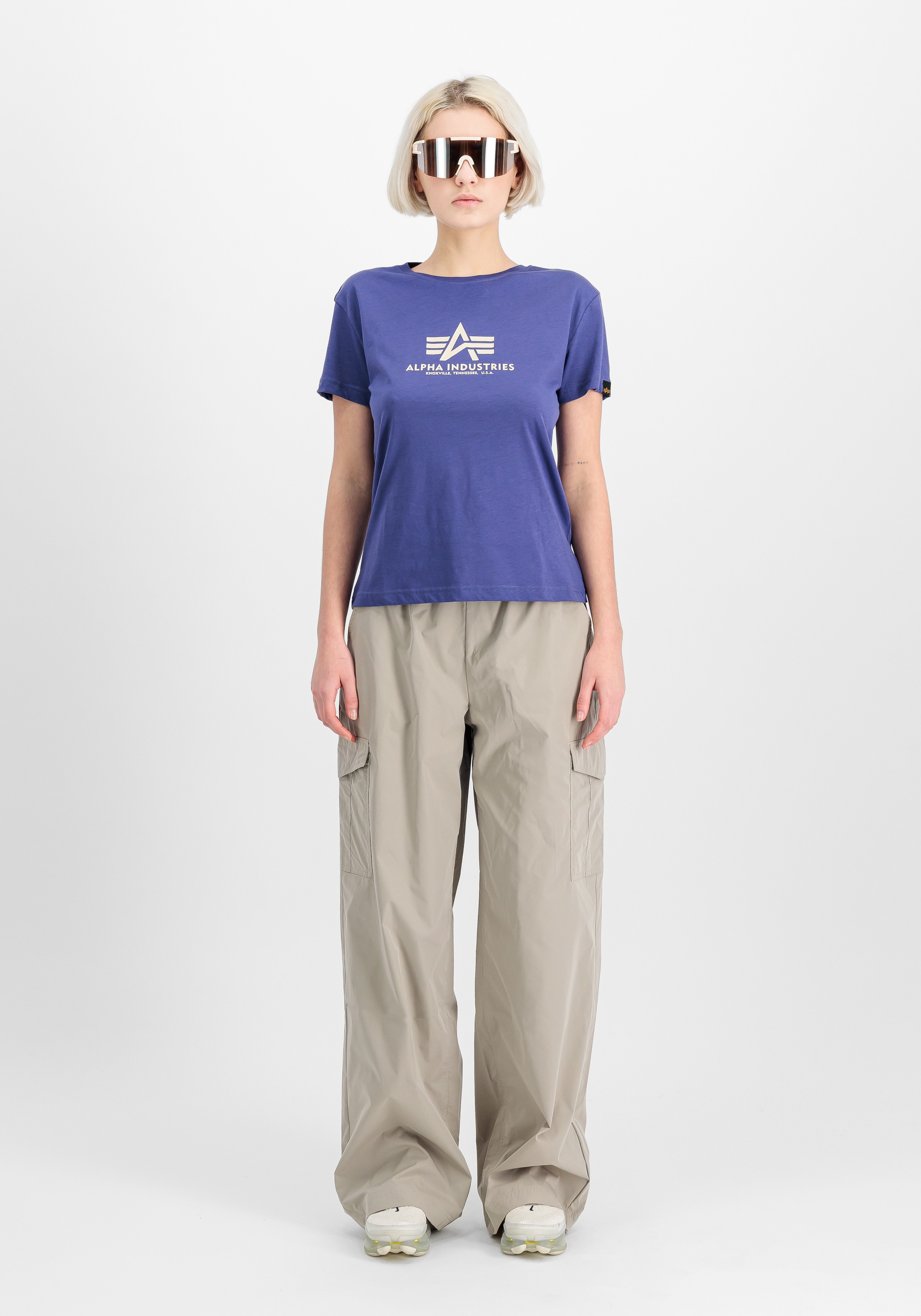 Alpha Industries New Basic T-Shirt mit Kurzarm Night Purple M 2