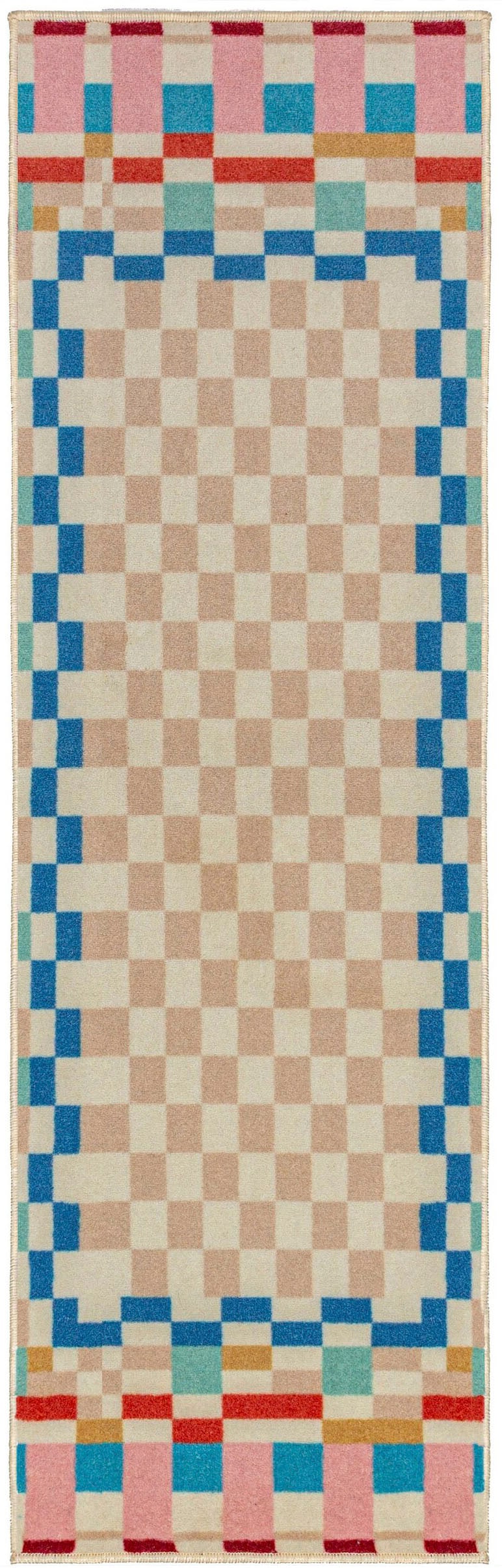 FLAIR RUGS Teppich »CHECKERED BORDER« rechteckig 8 mm Höhe