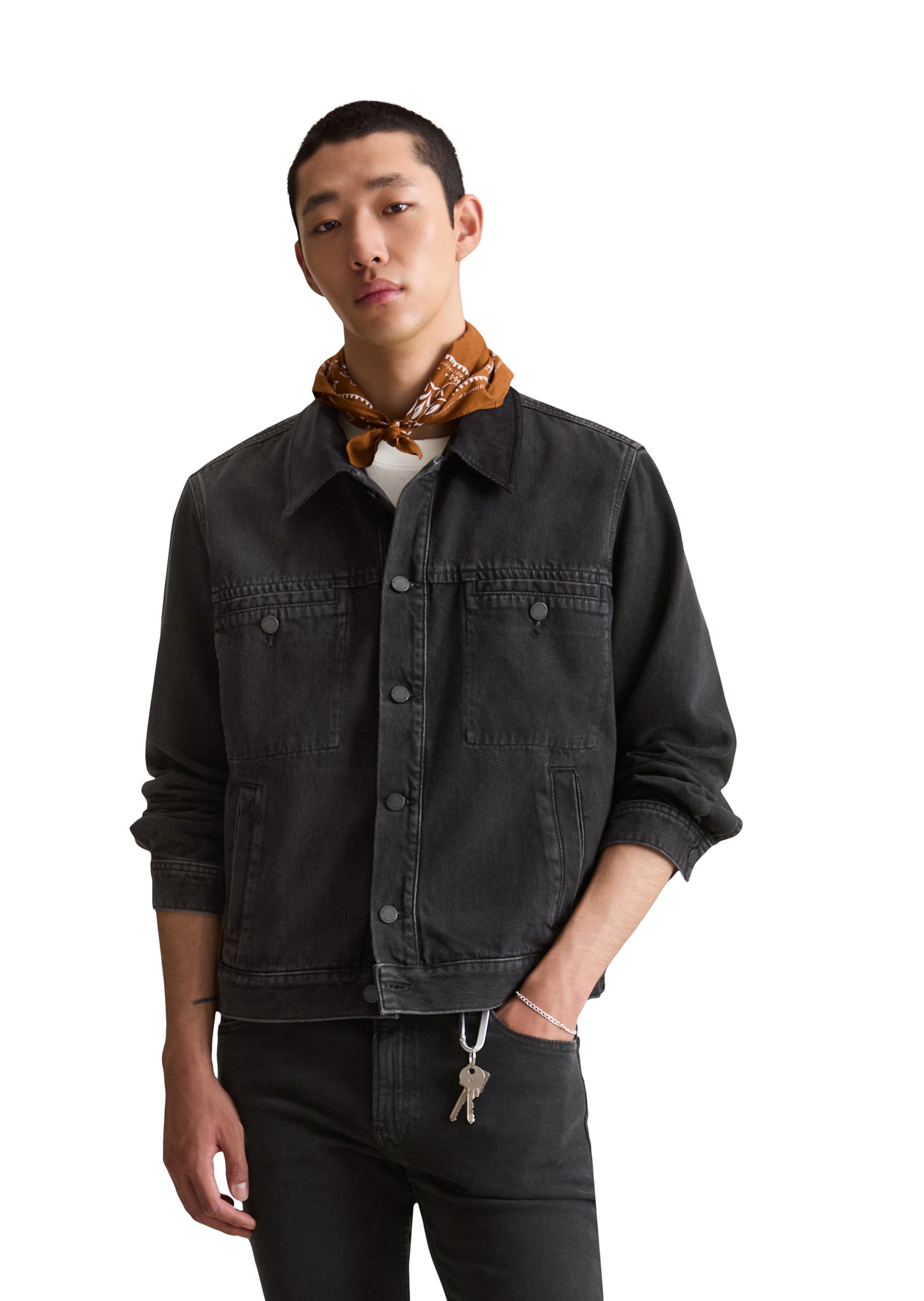 Marc OPolo DENIM Jeansjacke "mit Cordkragen", ohne Kapuze günstig online kaufen