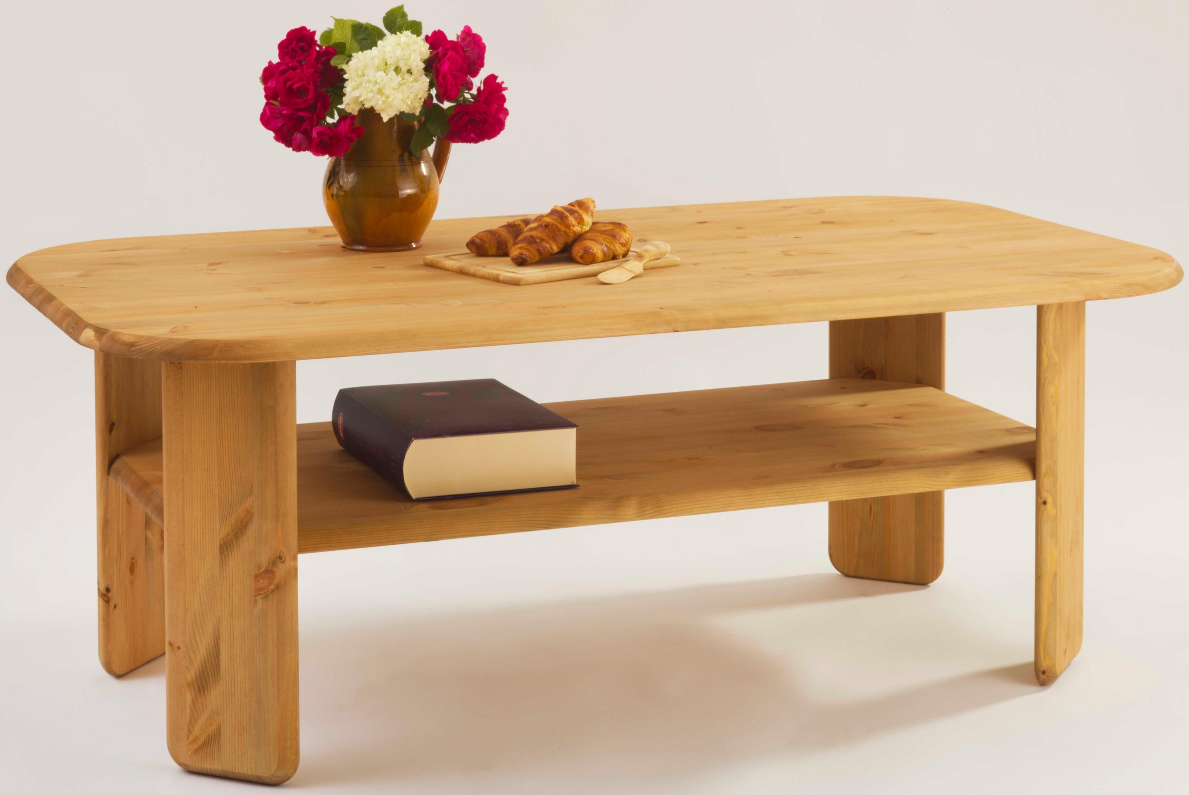 OTTO home Couchtisch "Jayden 1" massives Kiefernholz, Höhe 52 cm, Breite 139 cm