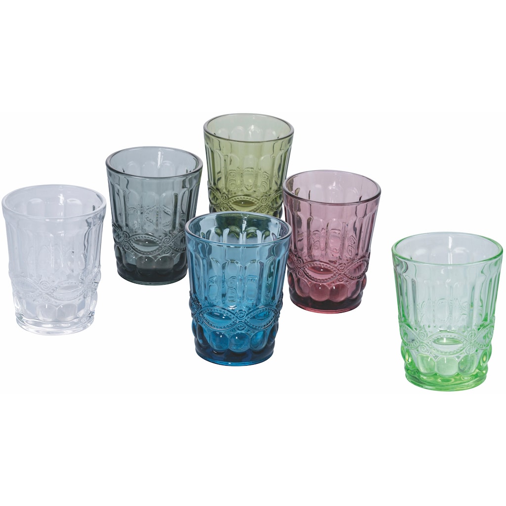 Villa d'Este Gläser-Set »Nobilis«, (Set, 6 tlg.), Wassergläser-Set, 6-teilig, Inhalt 240 ml