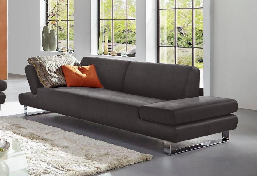 W.SCHILLIG 3-Sitzer "taboo Designsofa mit hohem Sitzkomfort, Breite 232cm, Sitztiefe 69cm" mit Übertiefe, inklusive Armlehnenverstellung