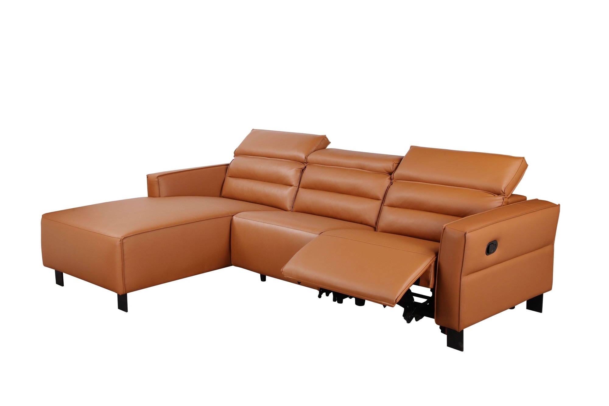 Places of Style Ecksofa »Carpari, L-Form, 263 cm, manuelle o. elektrische Relaxfunktion,«, USB A/C und Kopfteilverstellung