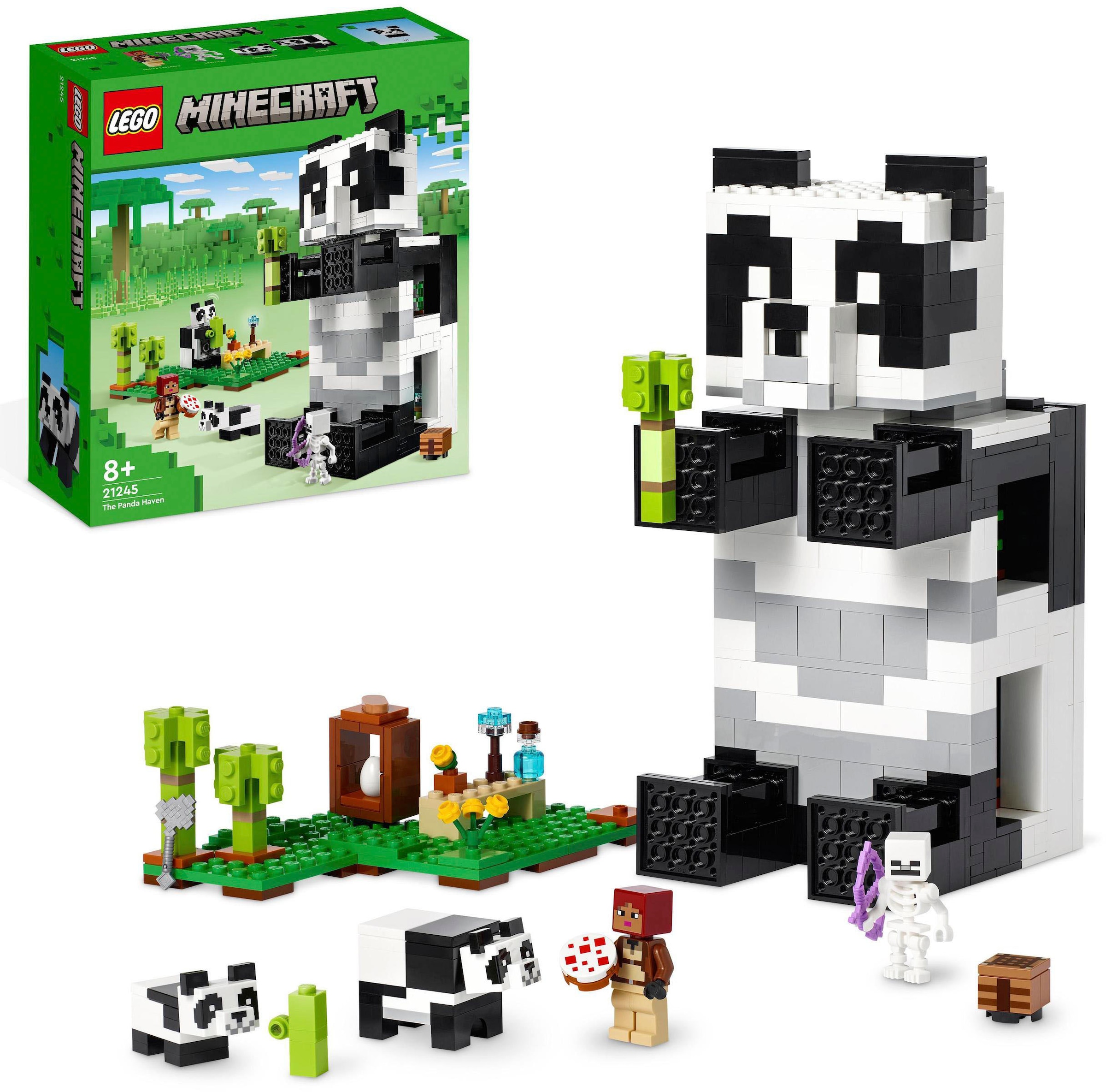 Konstruktionsspielsteine »Das Pandahaus (21245), LEGO® Minecraft«, (553 St.), Made in...