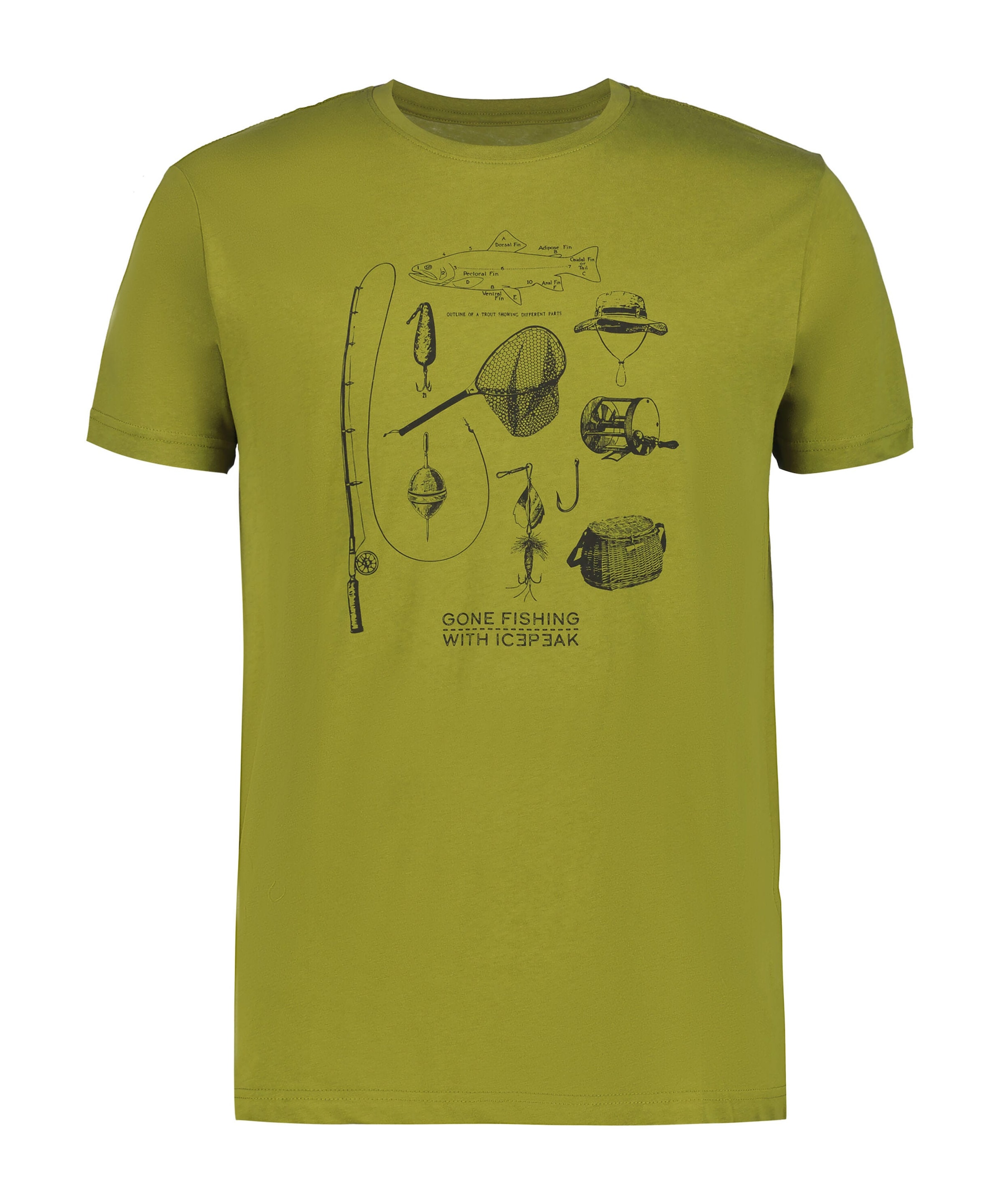 Icepeak T-Shirt »MILLINGTON« Print T-Shirt, aus Baumwolle