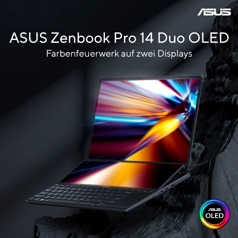 Asus Notebook »Zenbook Pro 14 Duo OLED UX8402VU-P1097X«, 36,8 cm, / 14,5 Zoll, Intel, Core i9, GeForce RTX 4050, 1000 GB SSD